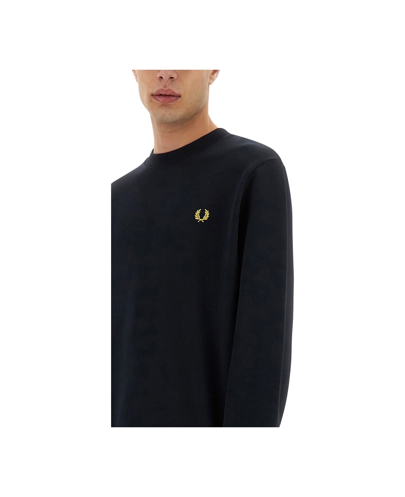 Fred Perry Sweatshirt With Logo - BLUE
