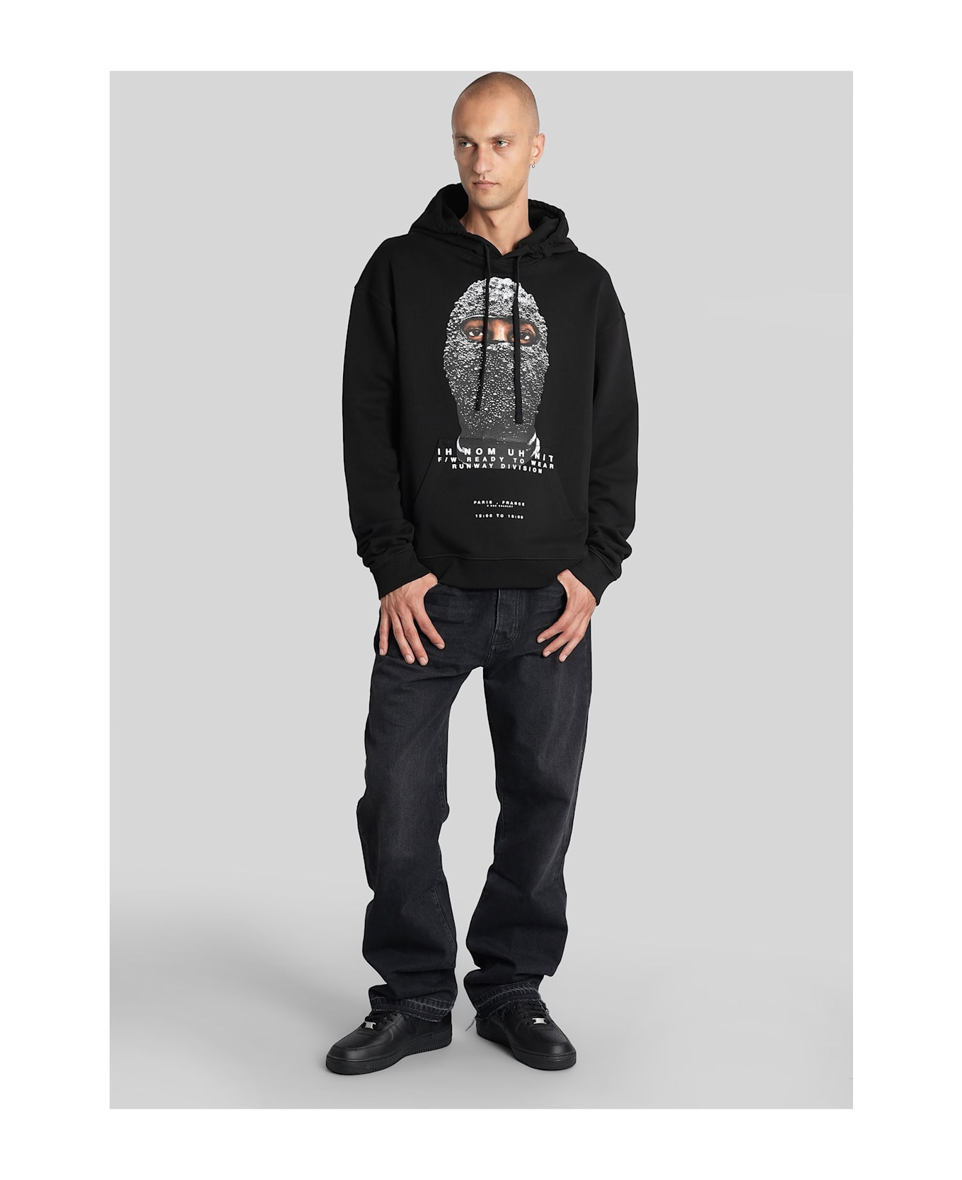 ih nom uh nit Sweatshirt In Black Cotton - BLACK