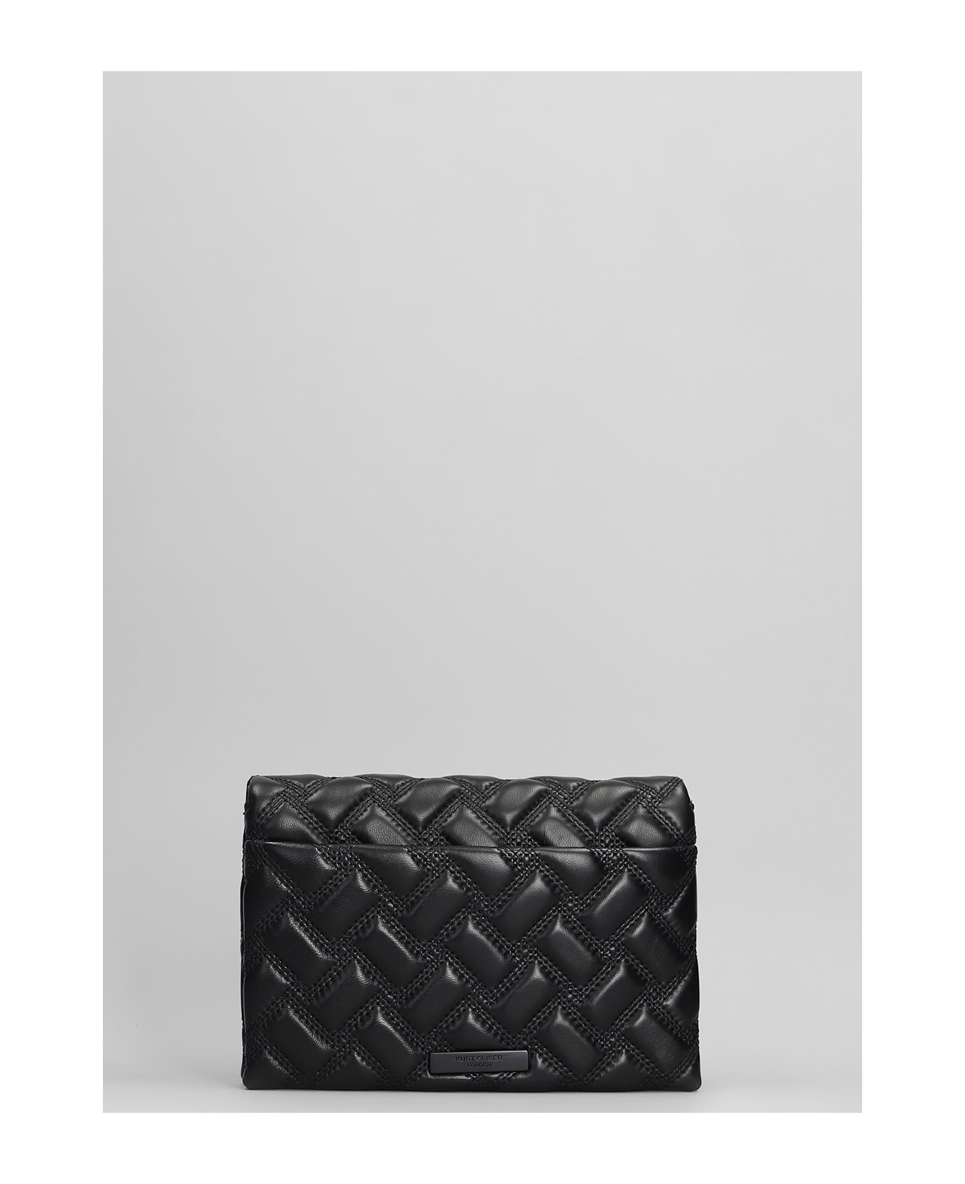 Kurt Geiger Kensington Duet Dr Shoulder Bag In Black Leather - black