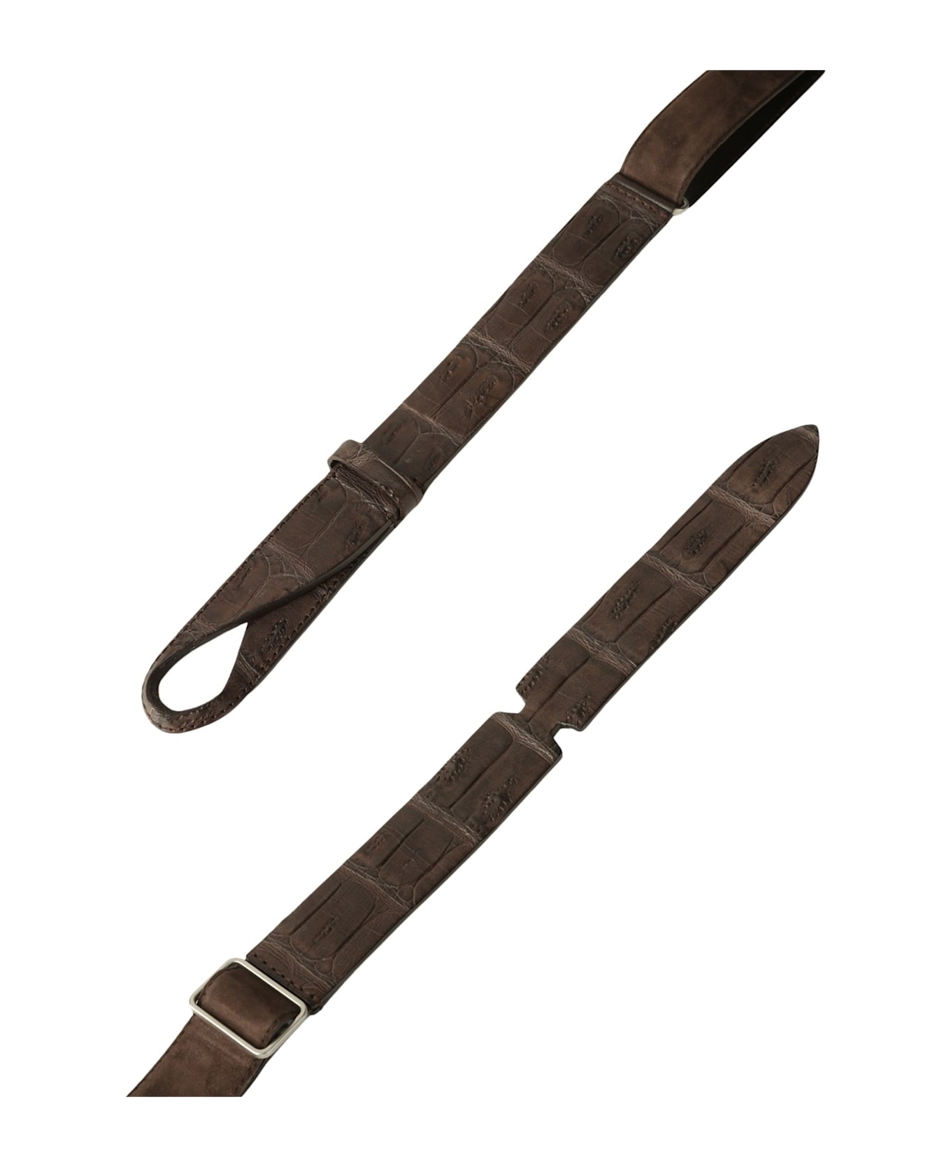Orciani Camoscio Cocco Crocodile Suede - T.moro