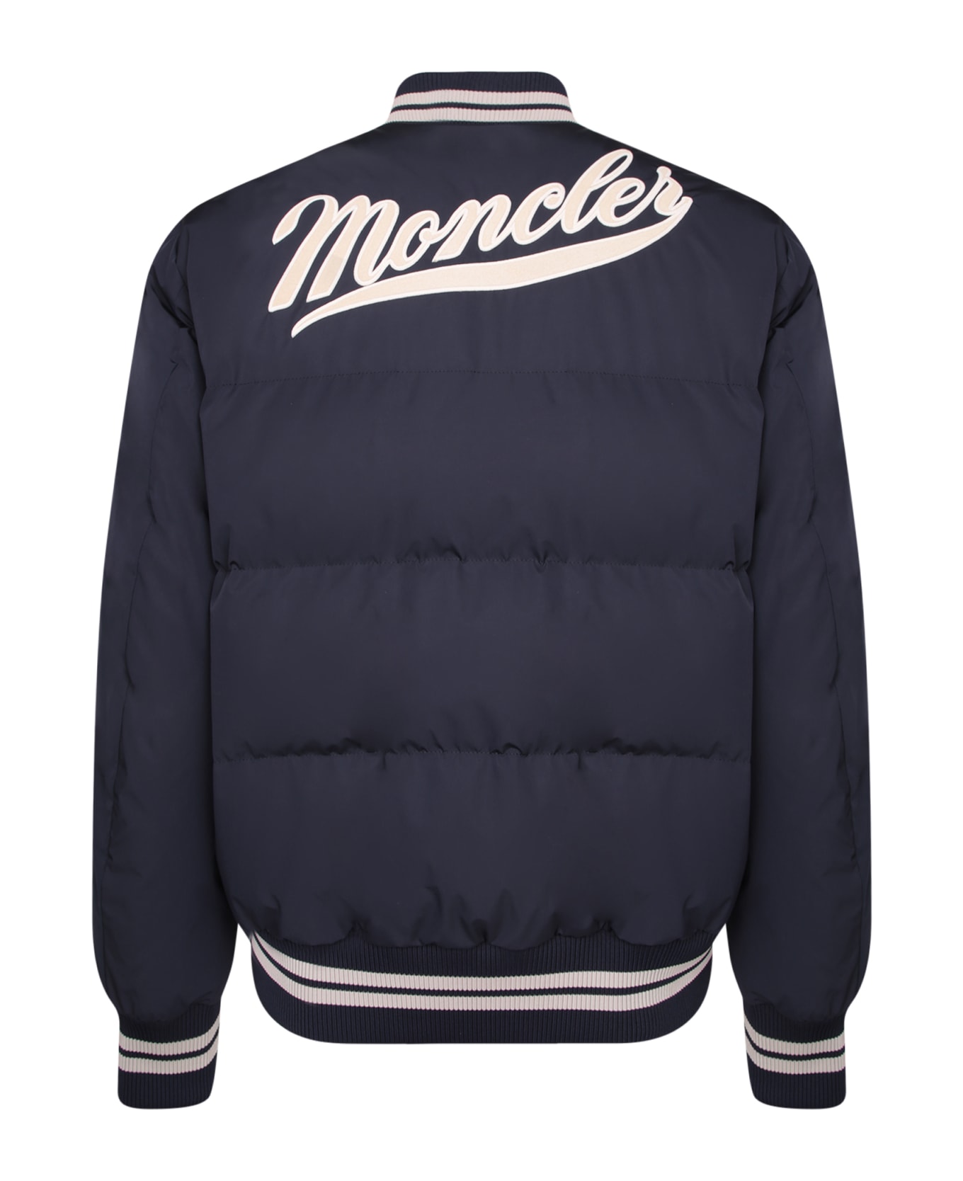 Moncler Lateltin Blue Bomber Jacket - Blue