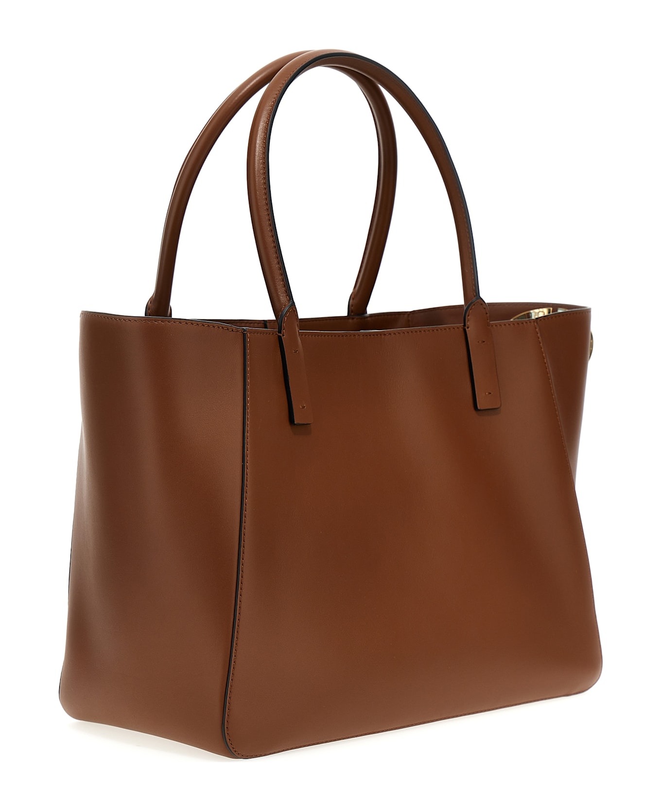 Valentino Garavani 'vlogo Side' Shopping Bag - Brown