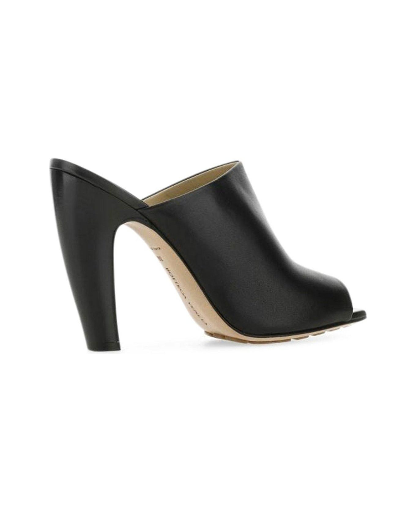 Bottega Veneta Open Toe Sandals - BLACK