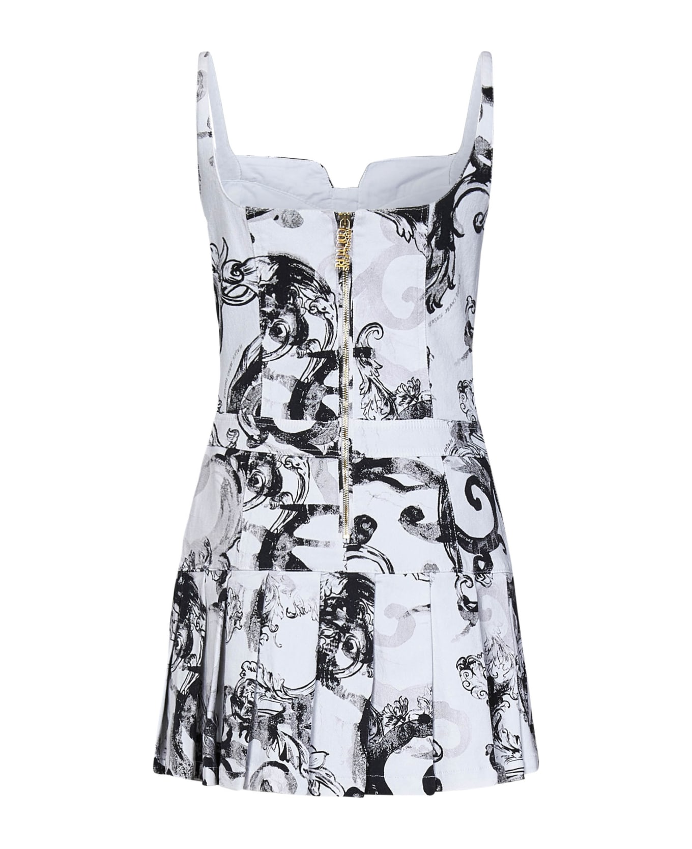 Versace Jeans Couture Watercolour Couture Mini Dress - White ワンピース＆ドレス