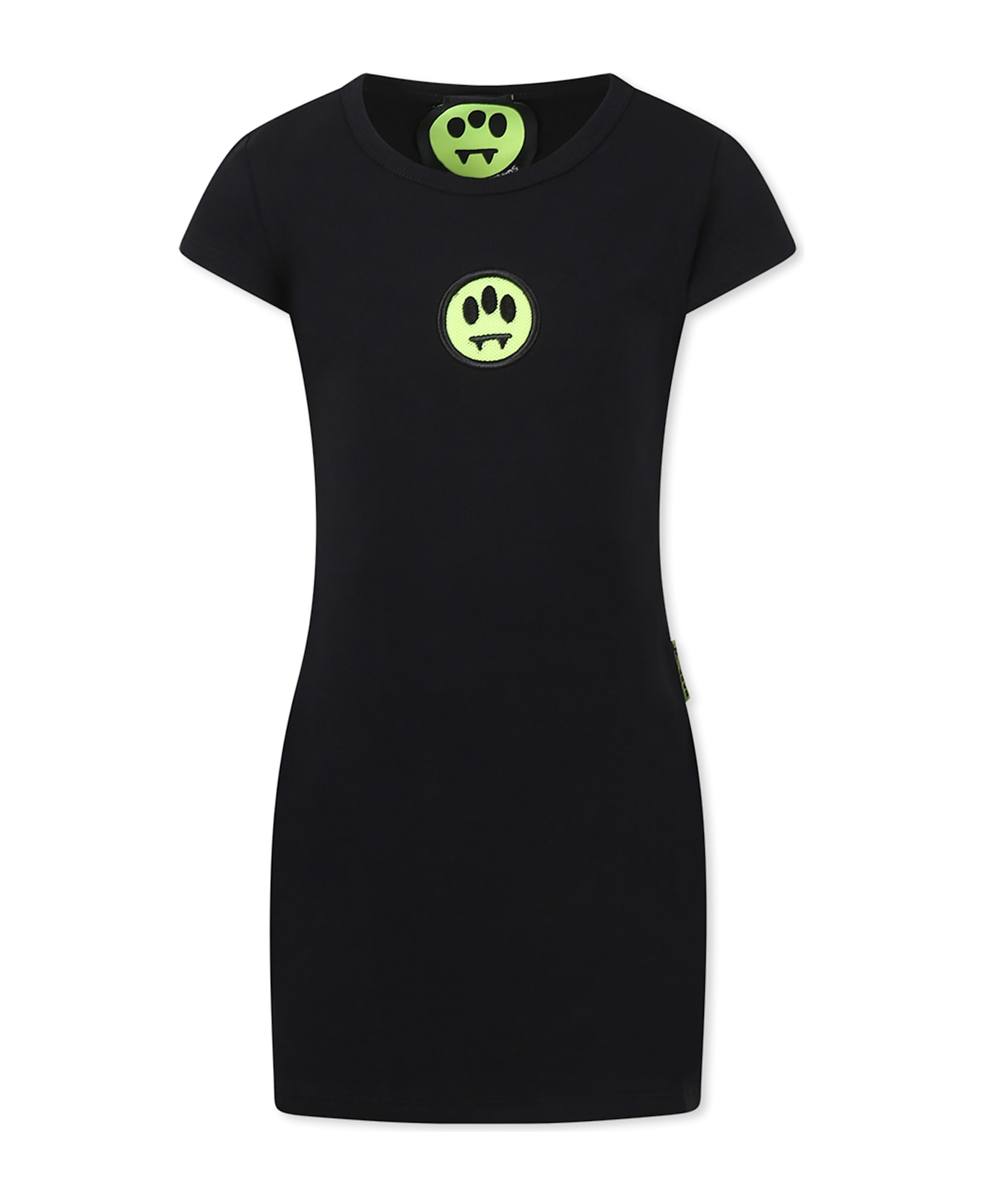 Barrow Black Dress For Girl With Smiley - Black