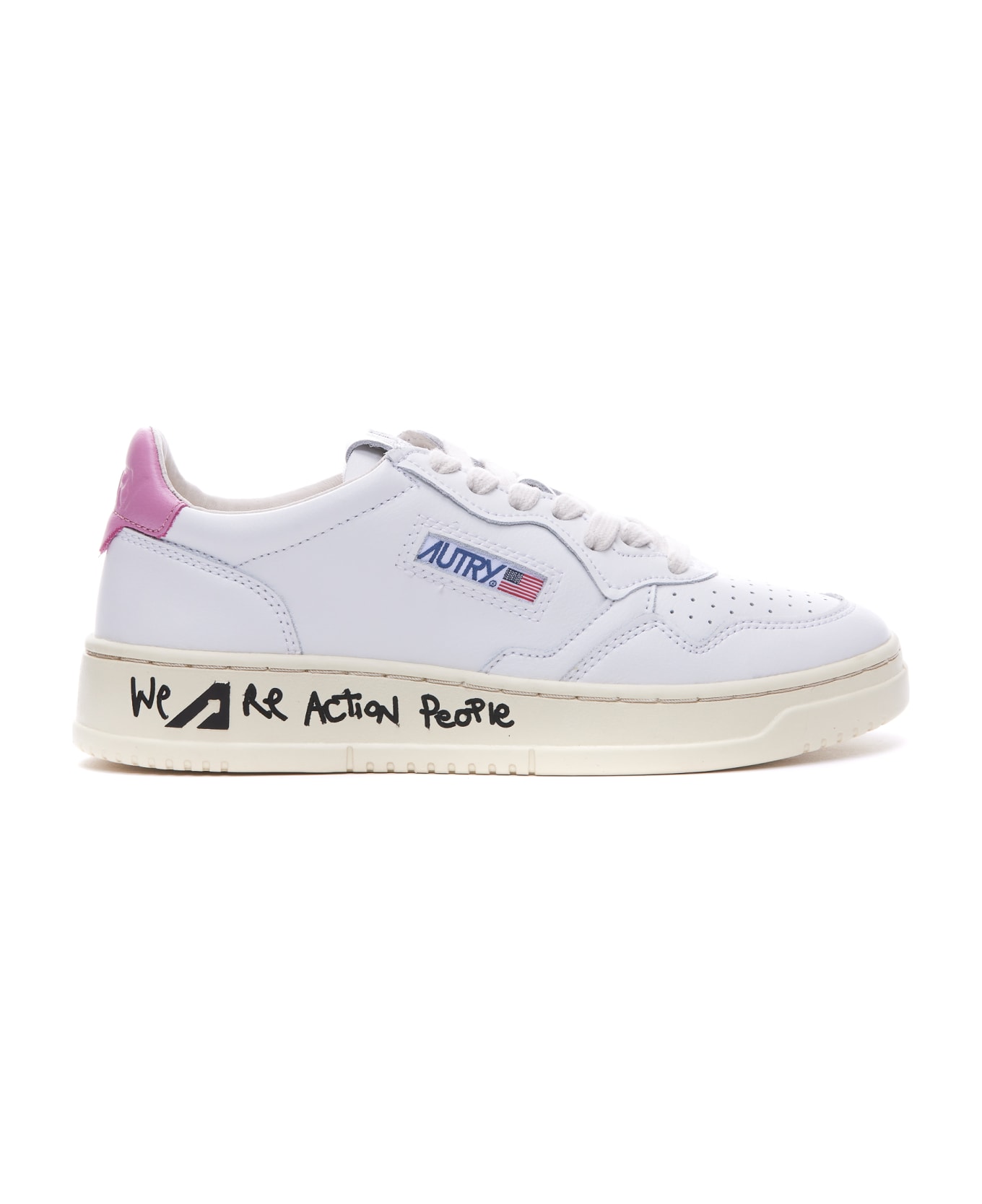 Autry Medalist Low-top Sneakers - WHITE/lilac