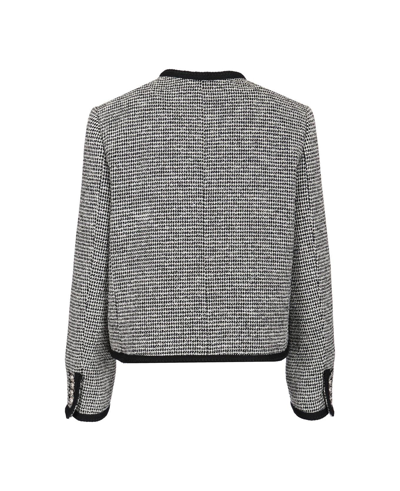 Dunst Boucle Tweed Jacket - BLACK/WHITE