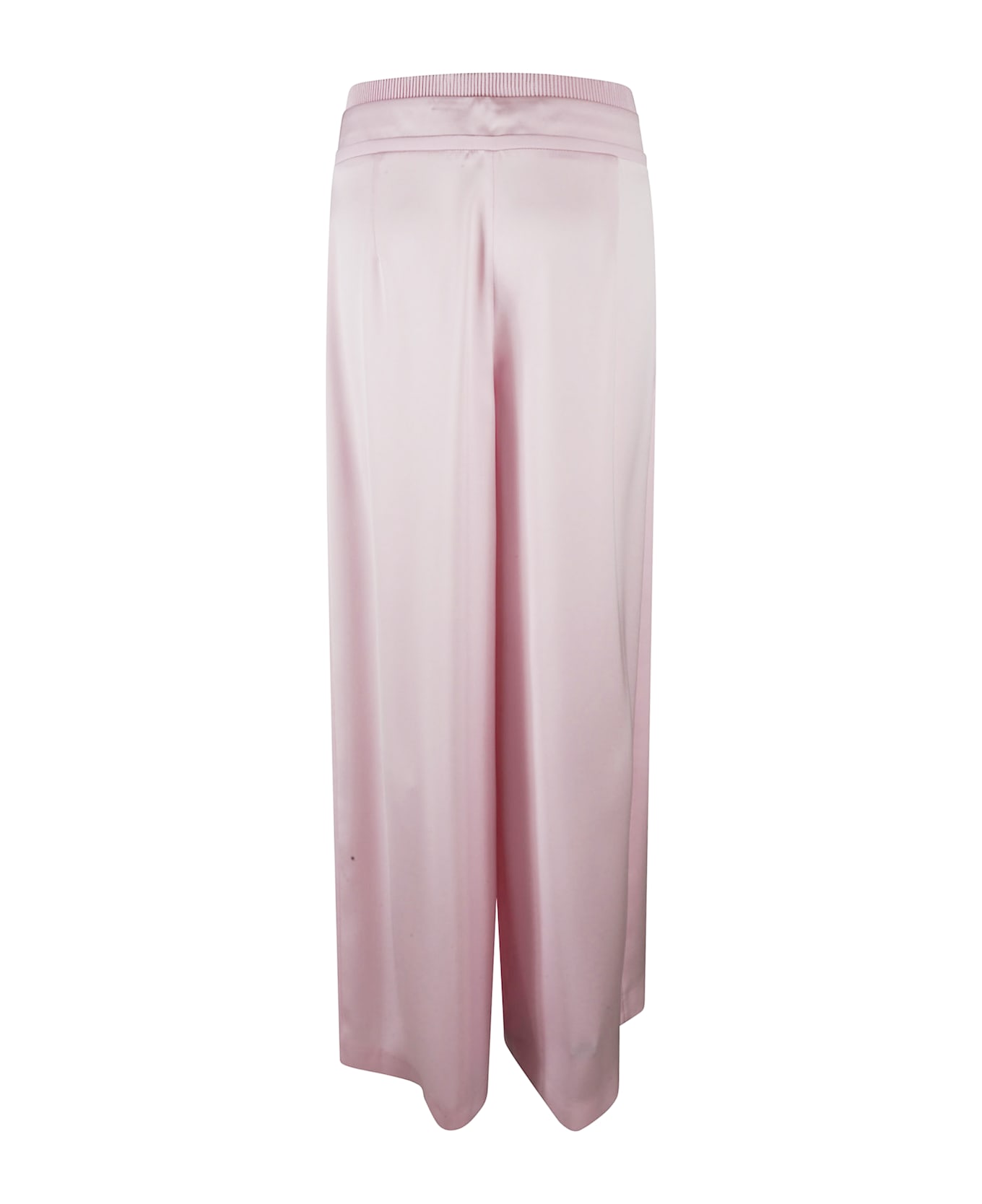 Genny Elastic Waist Wide Leg Trousers - Pink