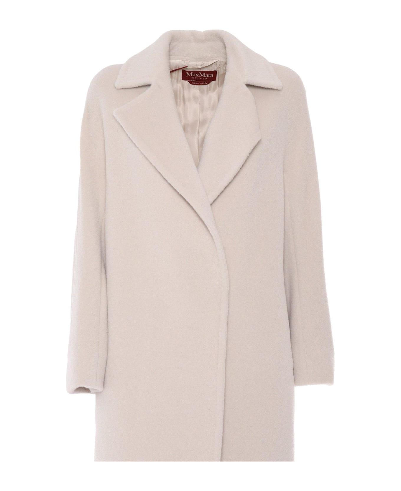 Max Mara Studio Sidney Long-sleeved Coat - Neutro