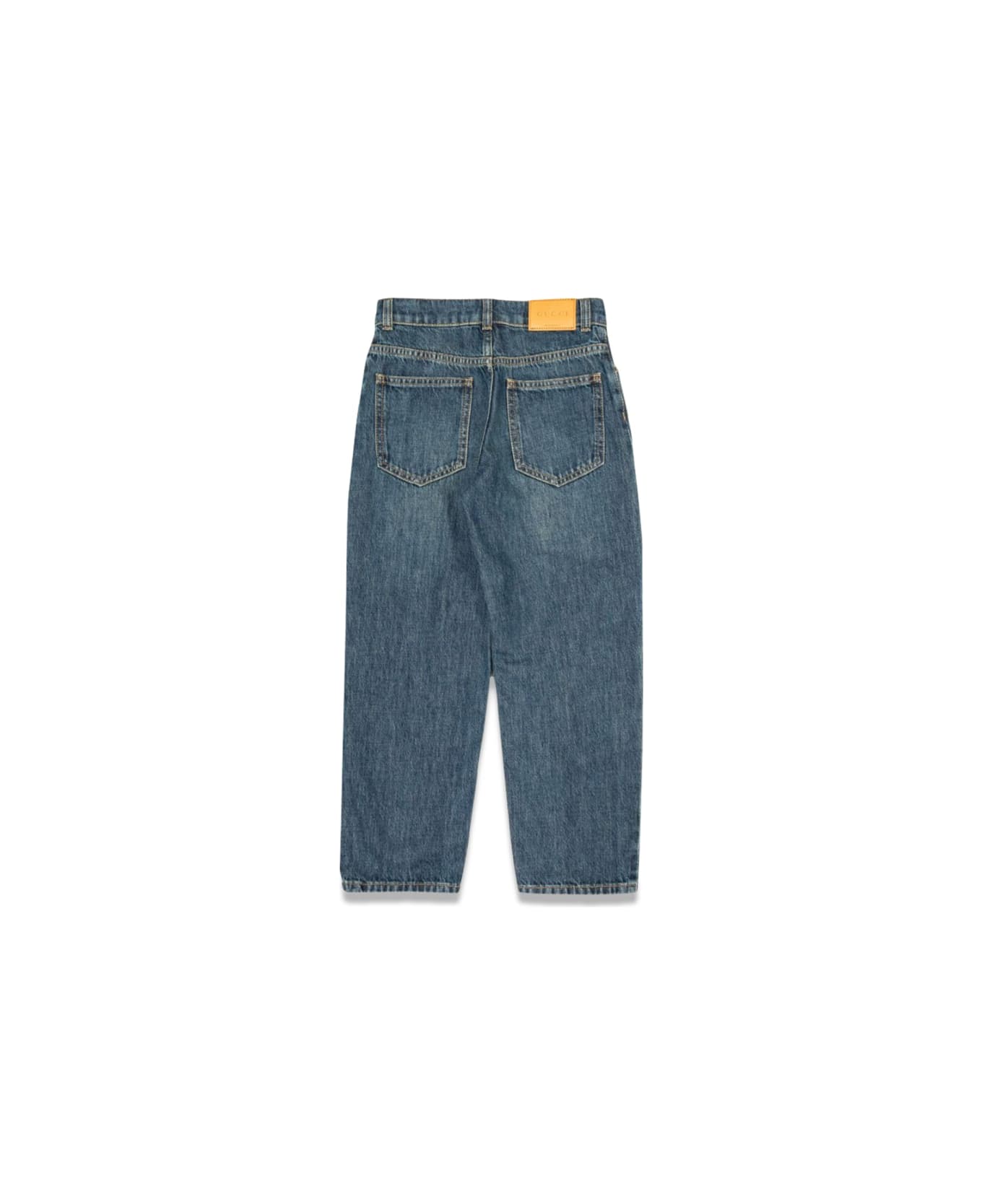 Gucci Ju Pants Eco Washed Denim/ Dark Blue/mix - DENIM