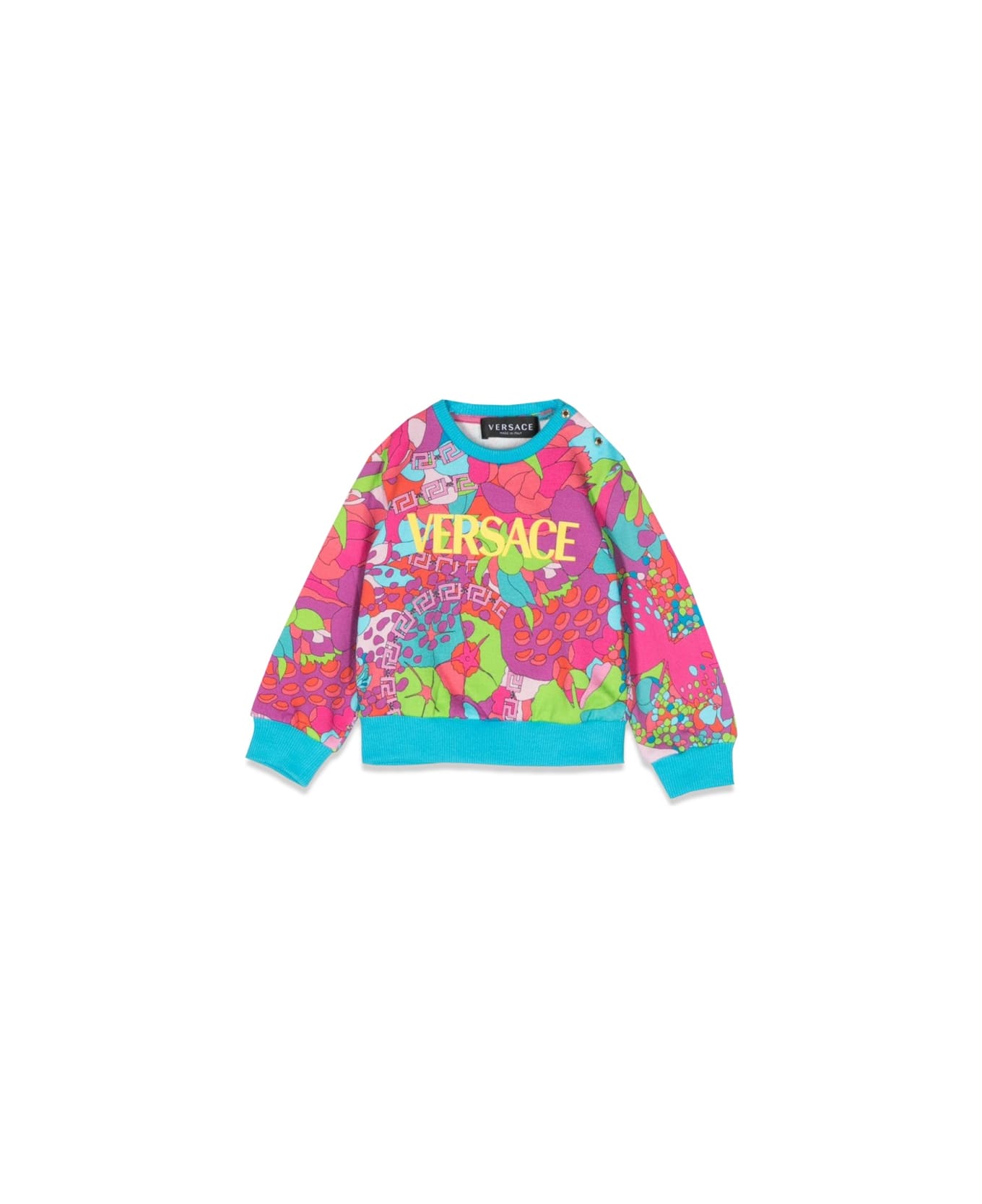 Versace Floral Crewneck Sweatshirt - MULTICOLOUR ニットウェア＆スウェットシャツ
