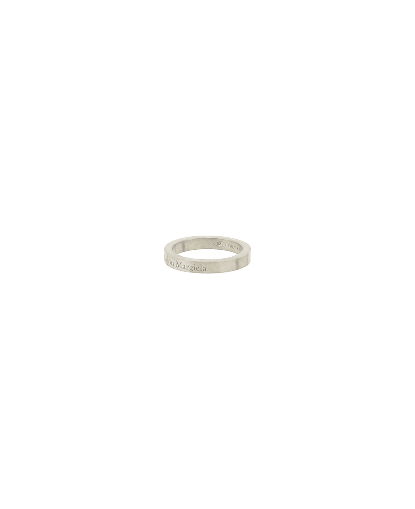 Maison Margiela Logo Ring - Palladium