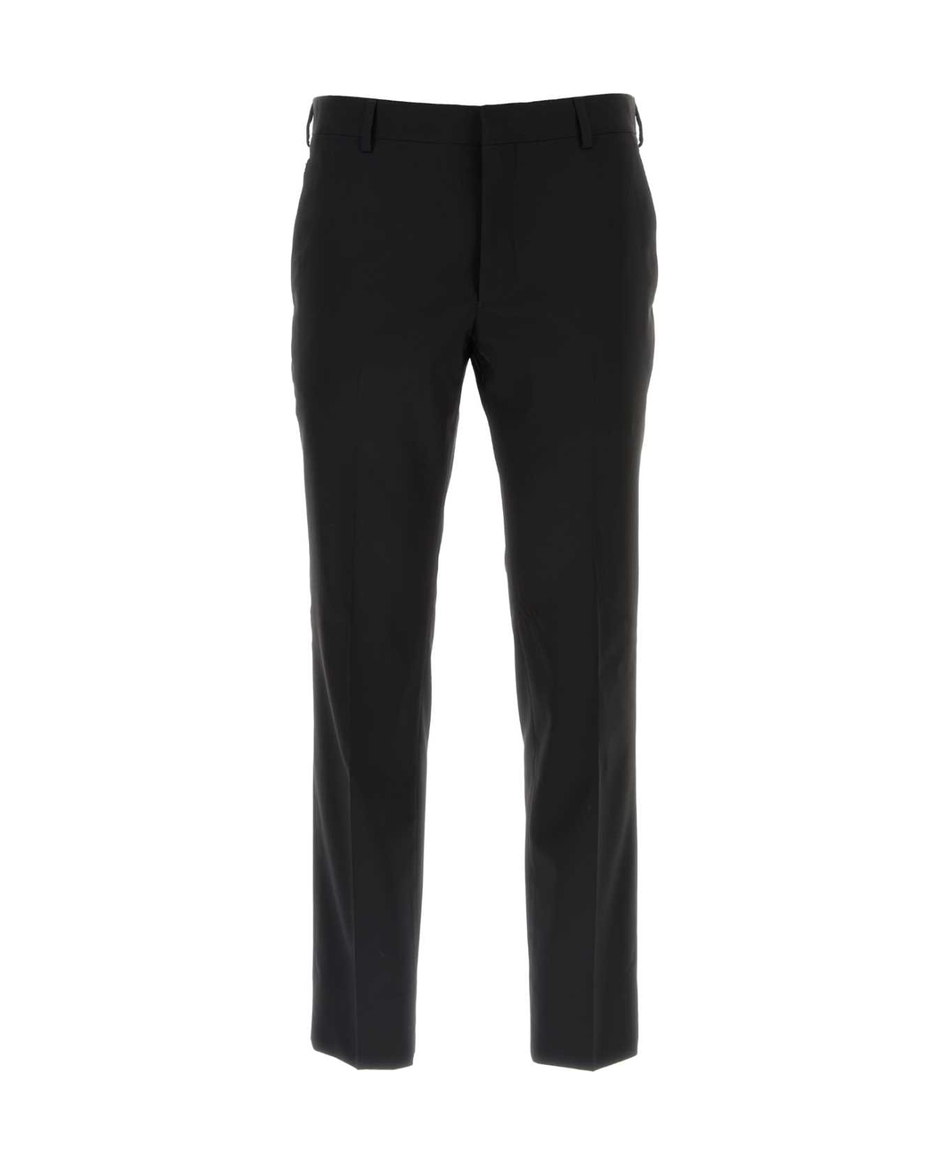 Prada Black Stretch Wool Pant - NERO