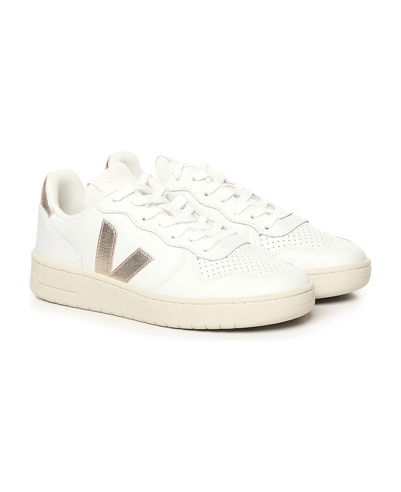 Veja Sneakers V-10 - EXTRA-WHITE_PLATINE