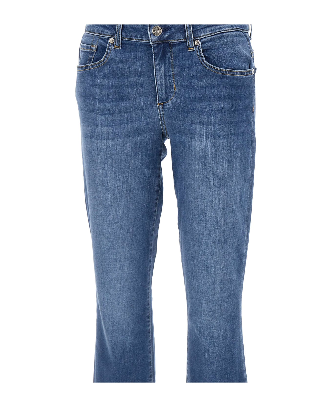 Liu-Jo 'monroe' Cotton Jeans - Blu Denim