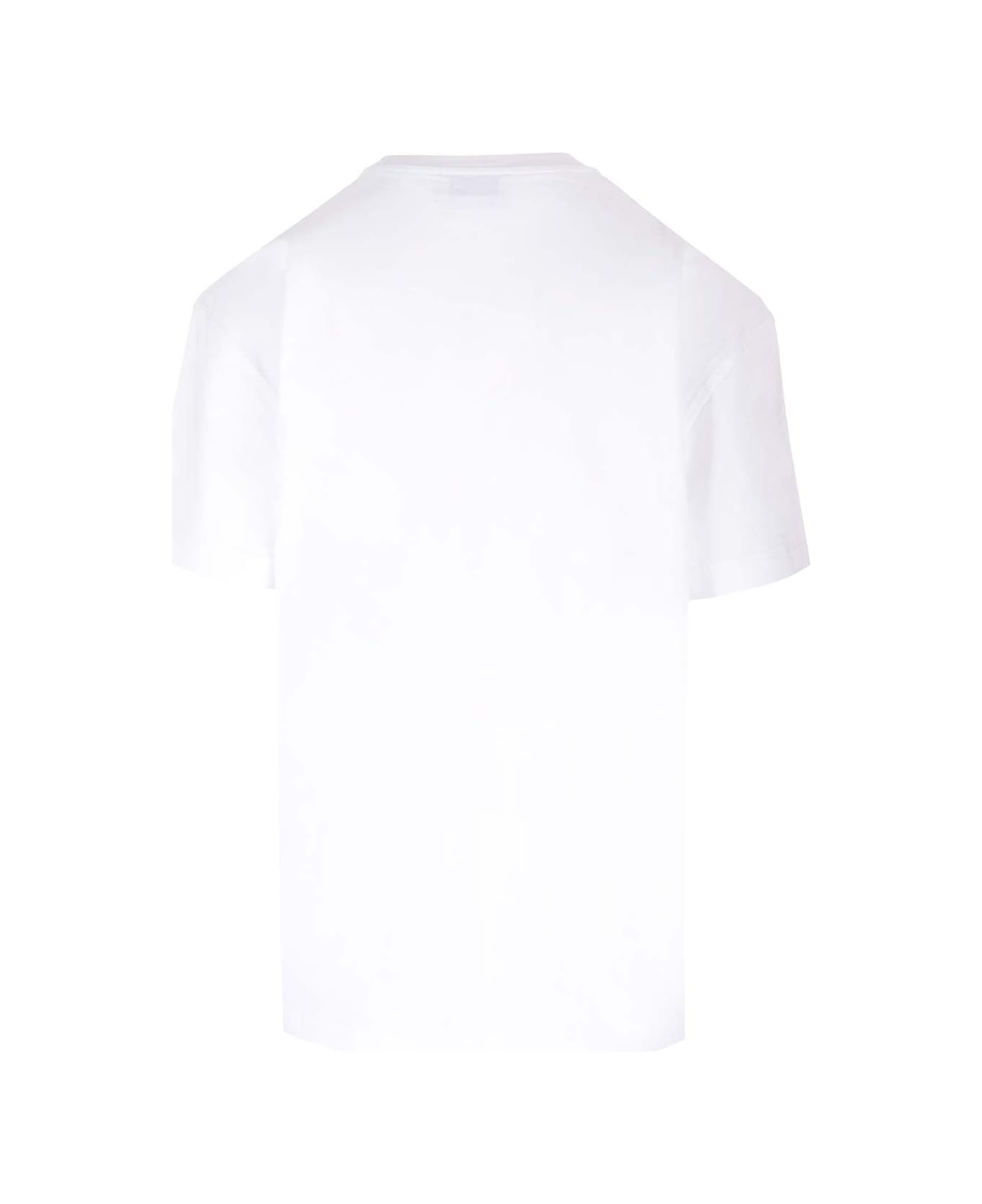 Off-White 
big Logo
 T-shirt - White Black