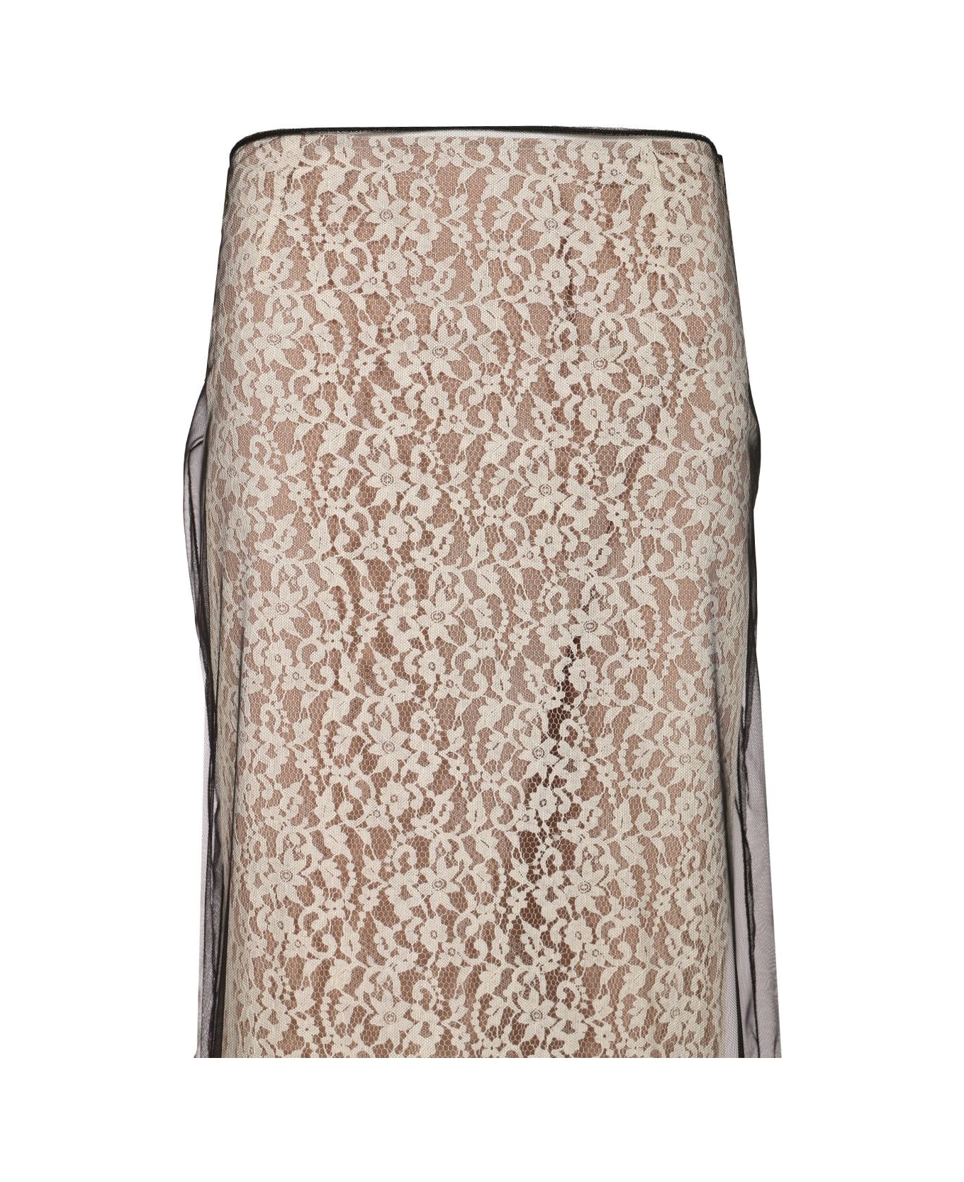 Fendi Lace Midi Skirt - Multicolor