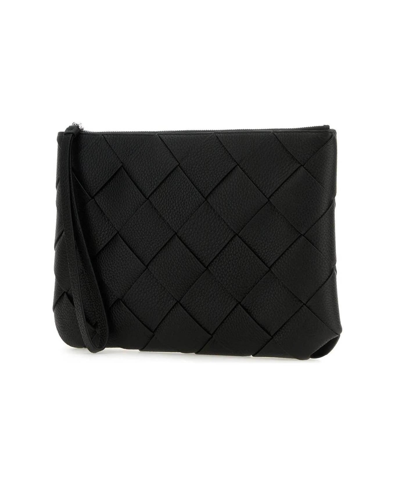 【Bottega Veneta】Clutches Men Leather(関税込み) Bottega Veneta Black Leather Large Diago Clutch | italist