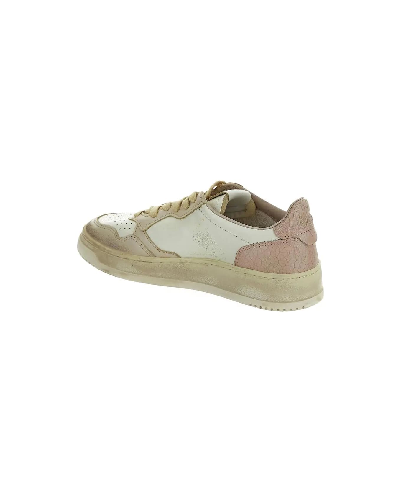 Autry Supvint Sneaker - WHITE/PINK