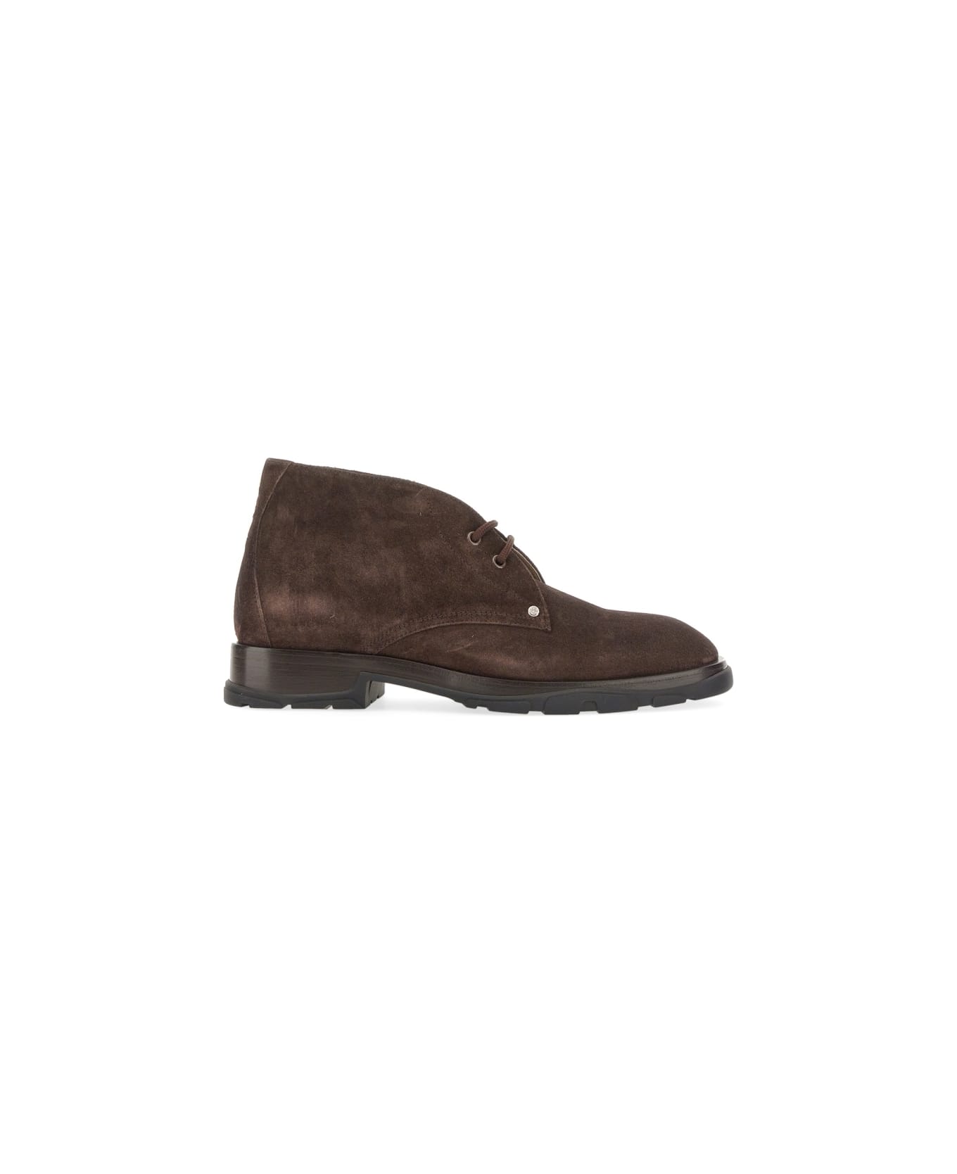 Alexander McQueen Suede Boot - BROWN