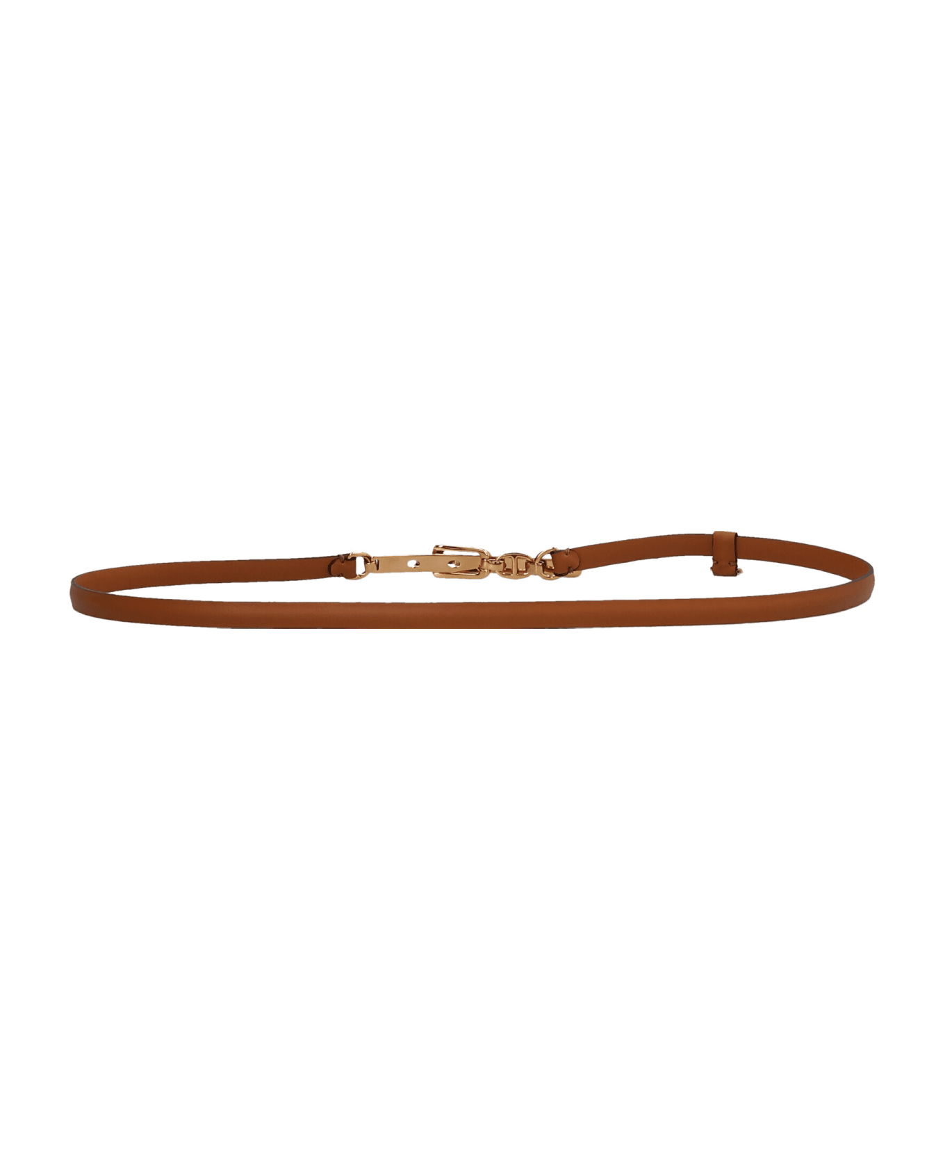 Etro Thin Leather Belt - Brown