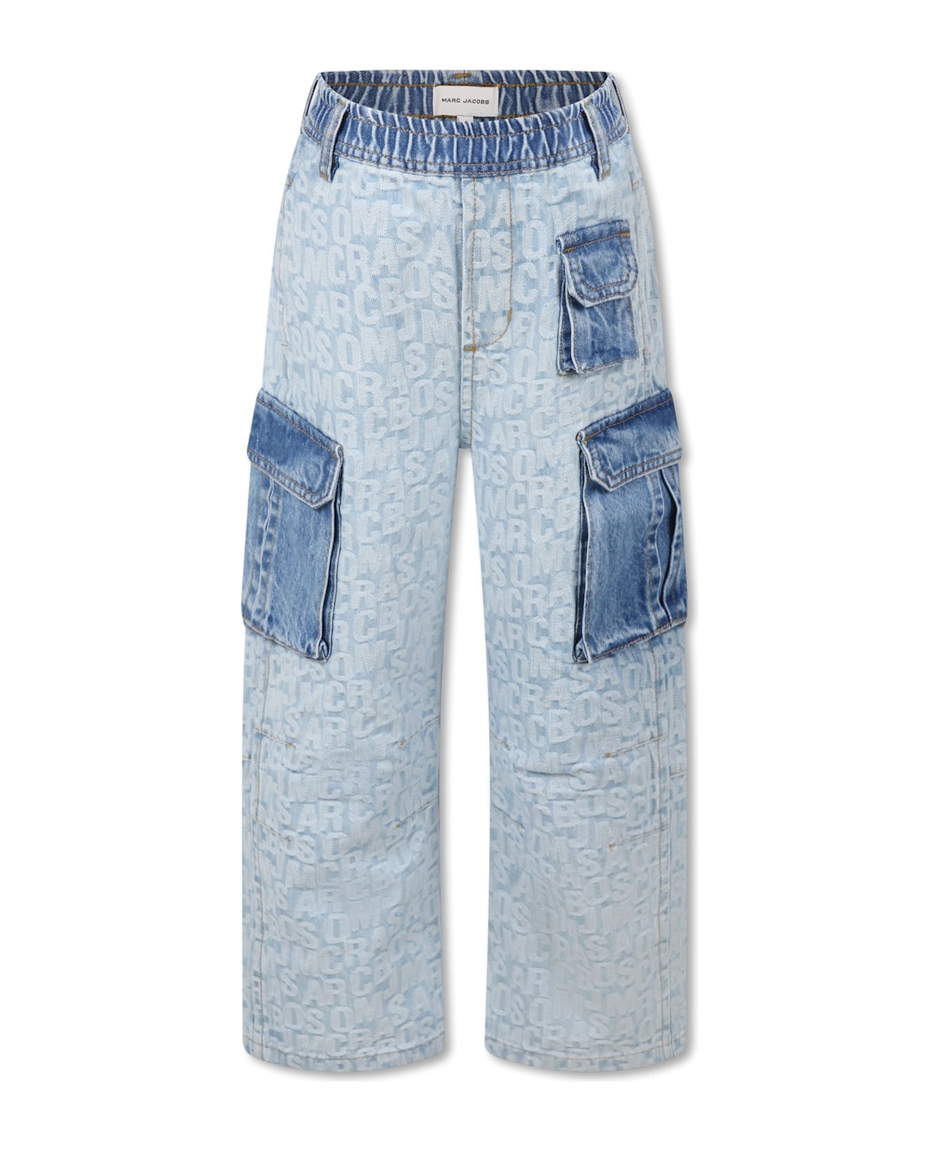 Little Marc Jacobs Denim Jeans For Boy With Logo - Denim