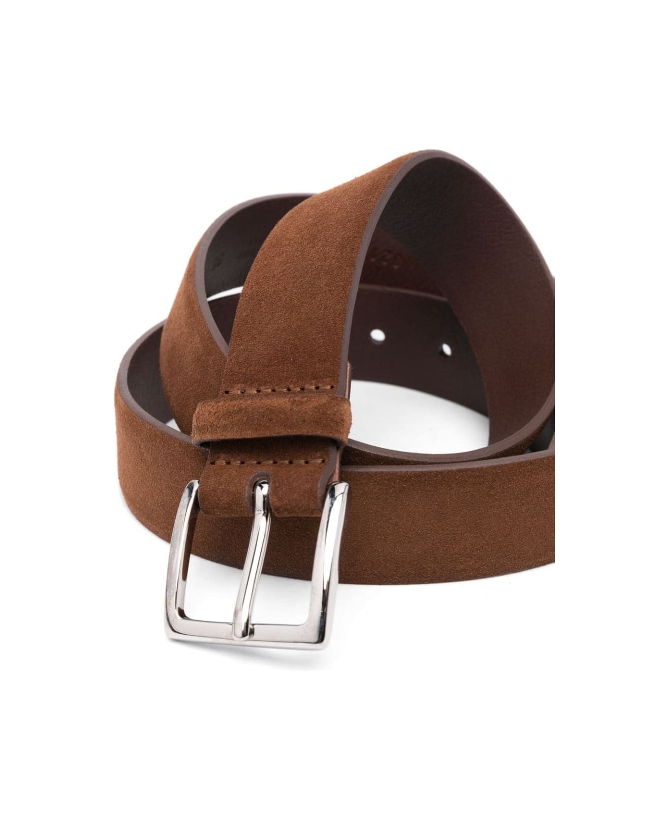 Orciani Burnt Suede Amalfi Belt - Brown