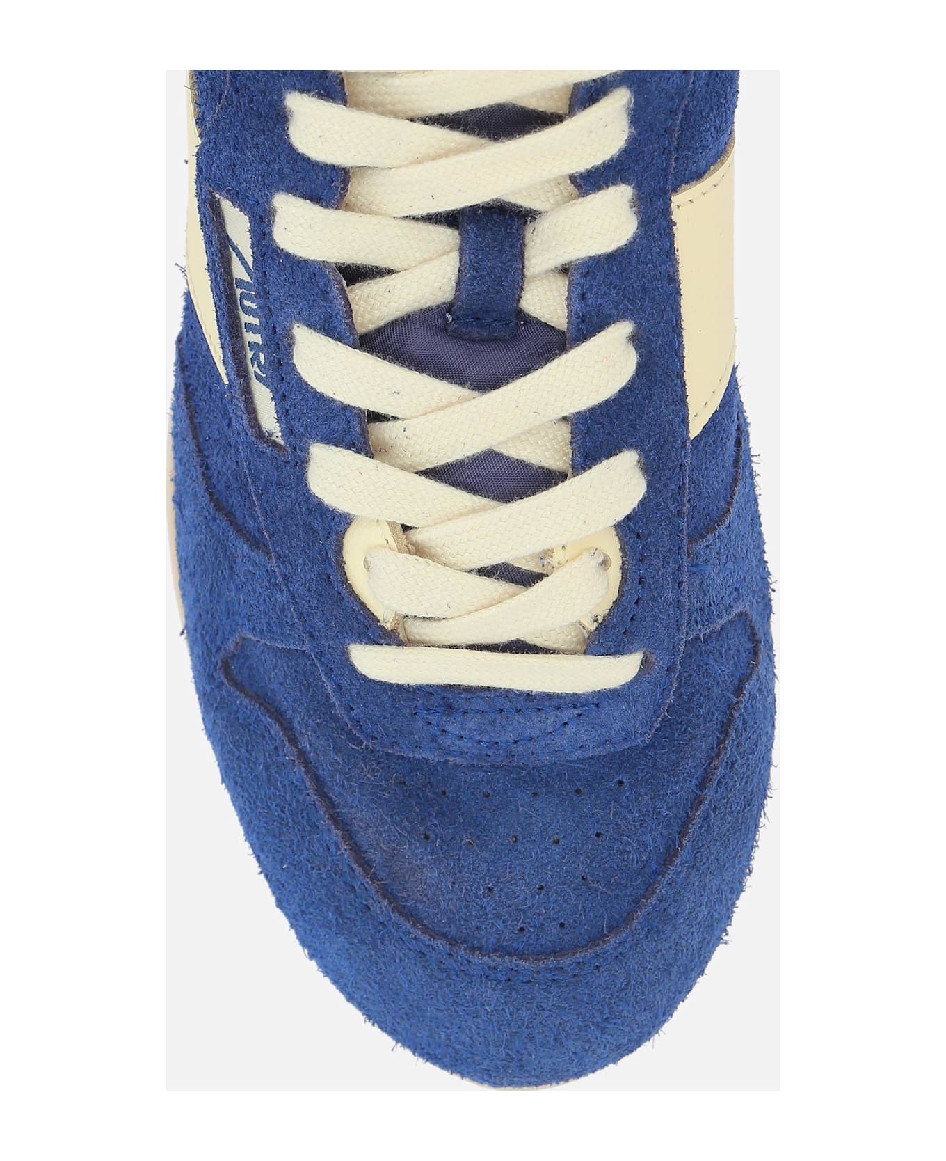 Autry Windspin Sneaker In Suede - Blu