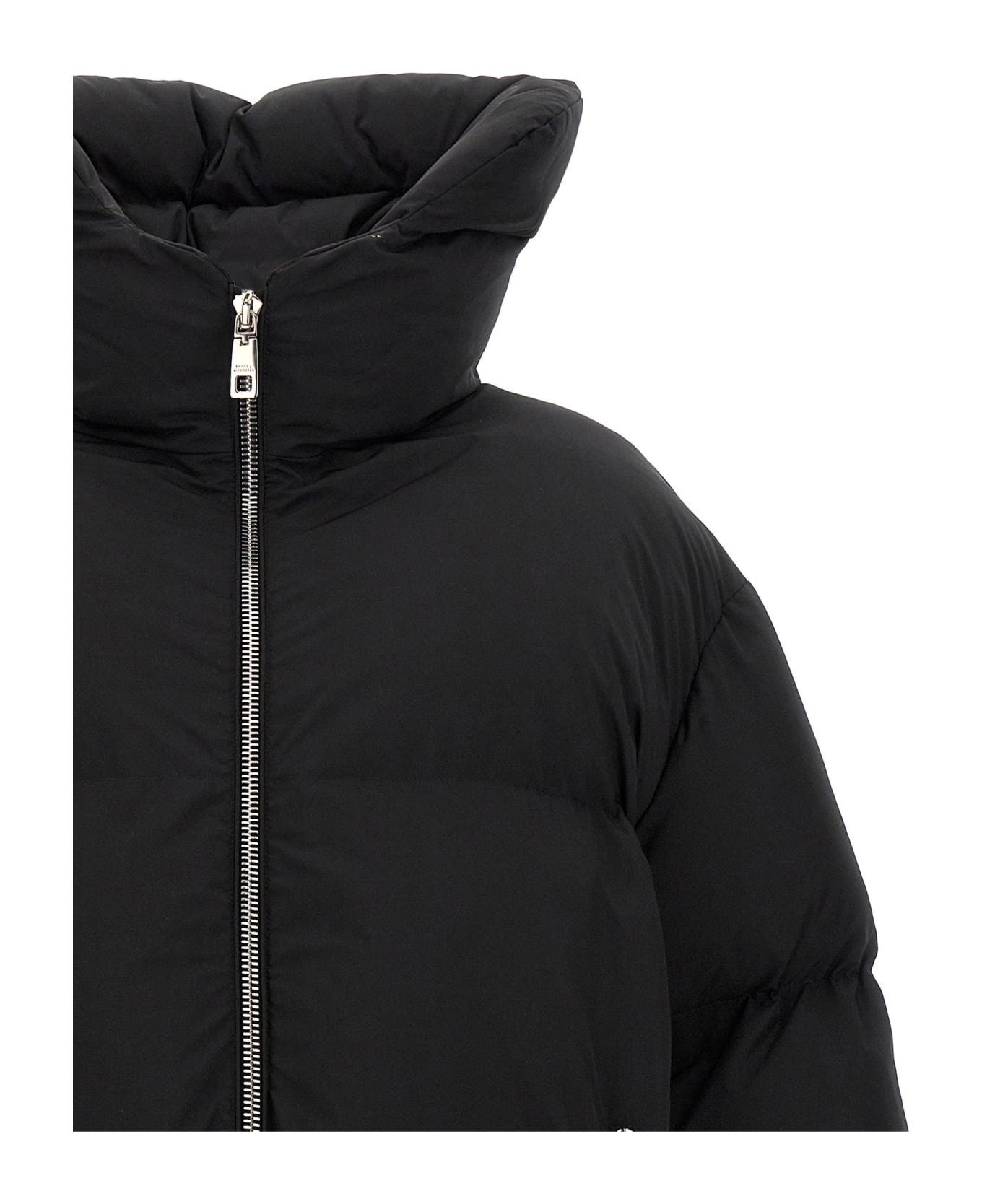 Dolce & Gabbana Logo Plate Down Jacket - Black  