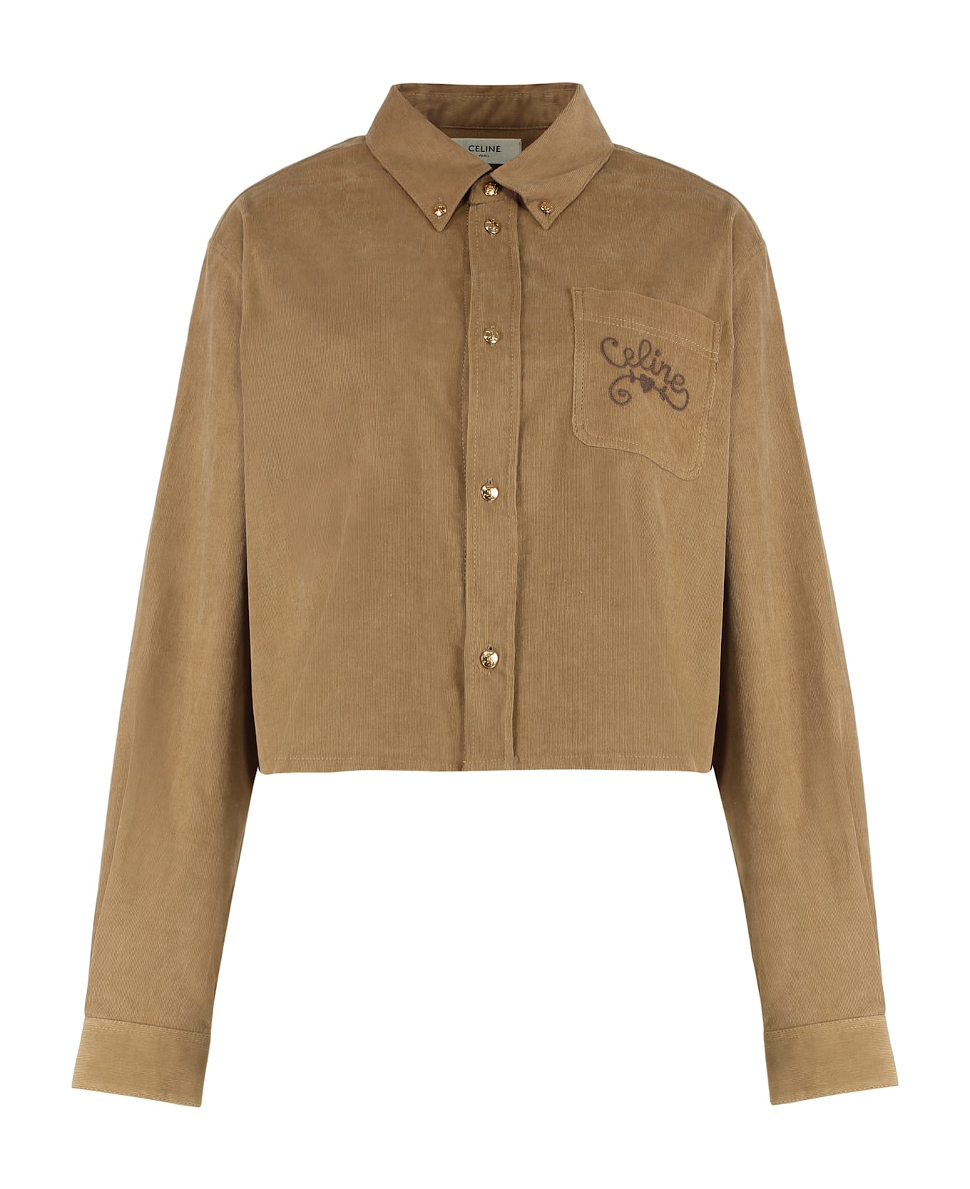 Celine Corduroy Shirt - Camel