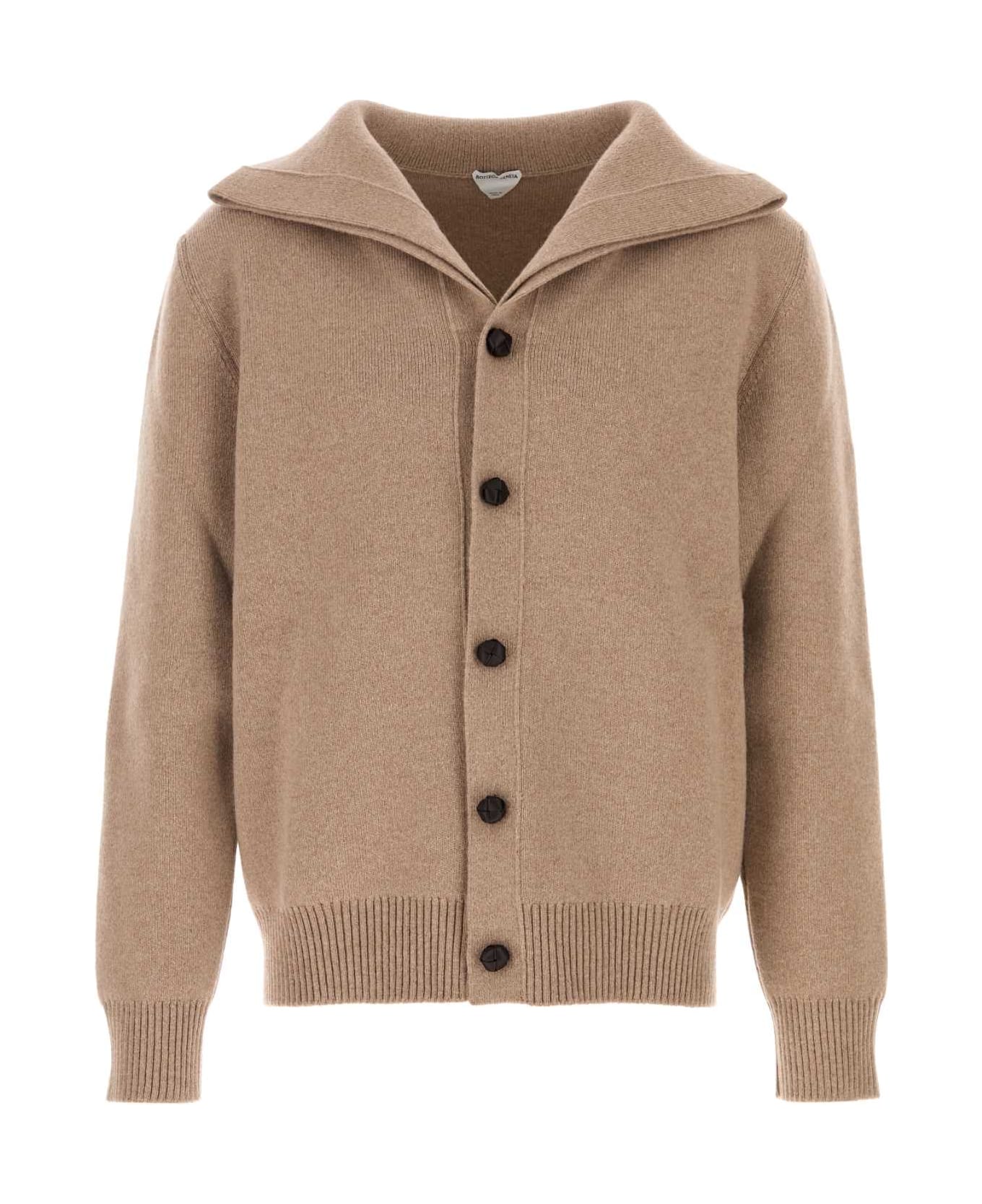 Bottega Veneta Cappuccino Wool Cardigan - SPARROW