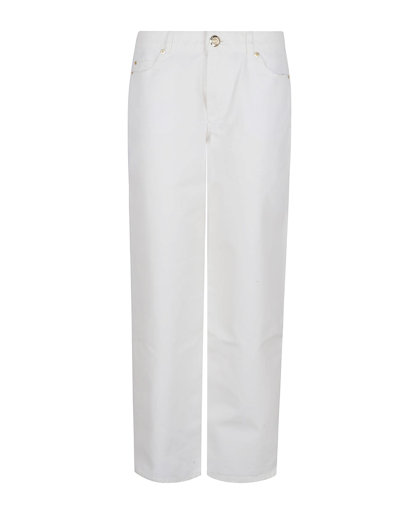 Balmain White Straight White Jeans - Fc Blanc CassÉ