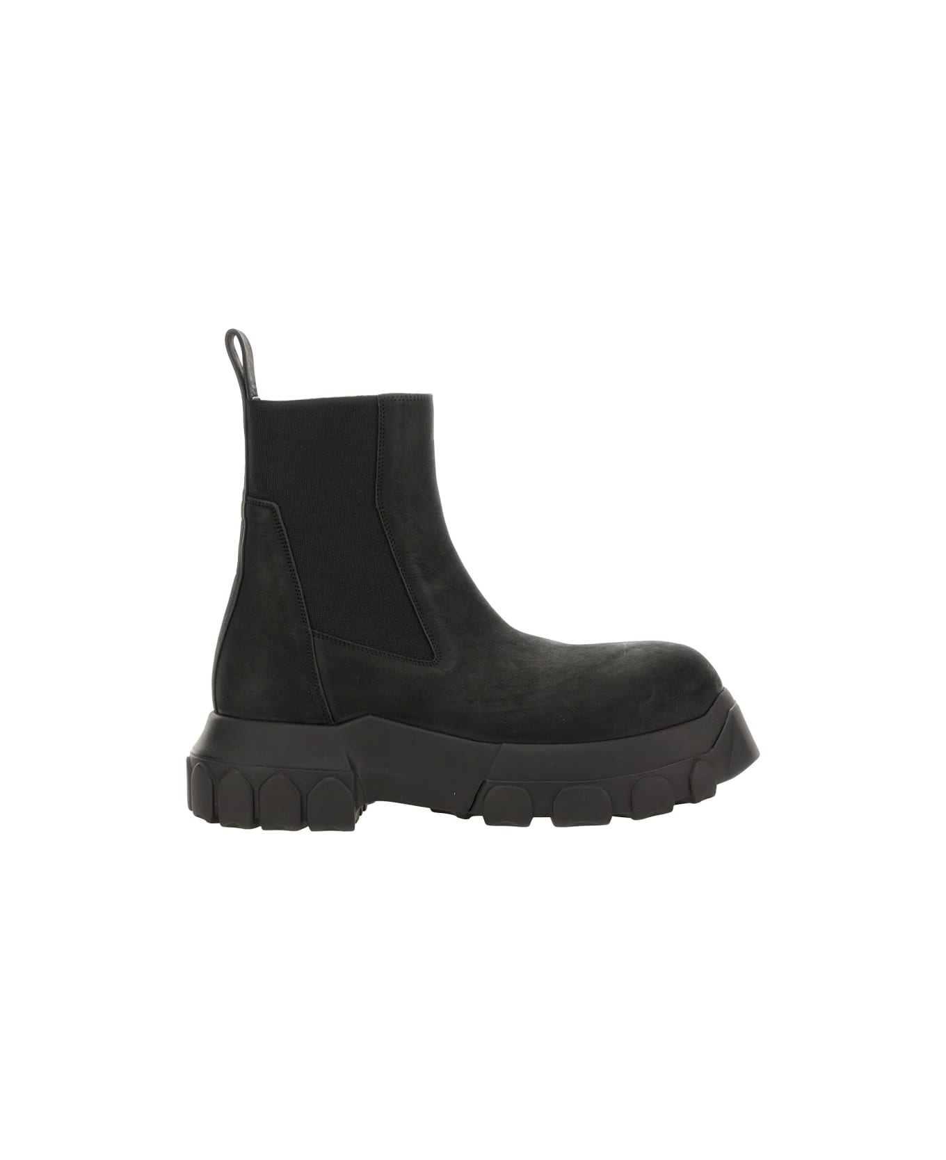 Rick Owens Leather Boot - BLACK