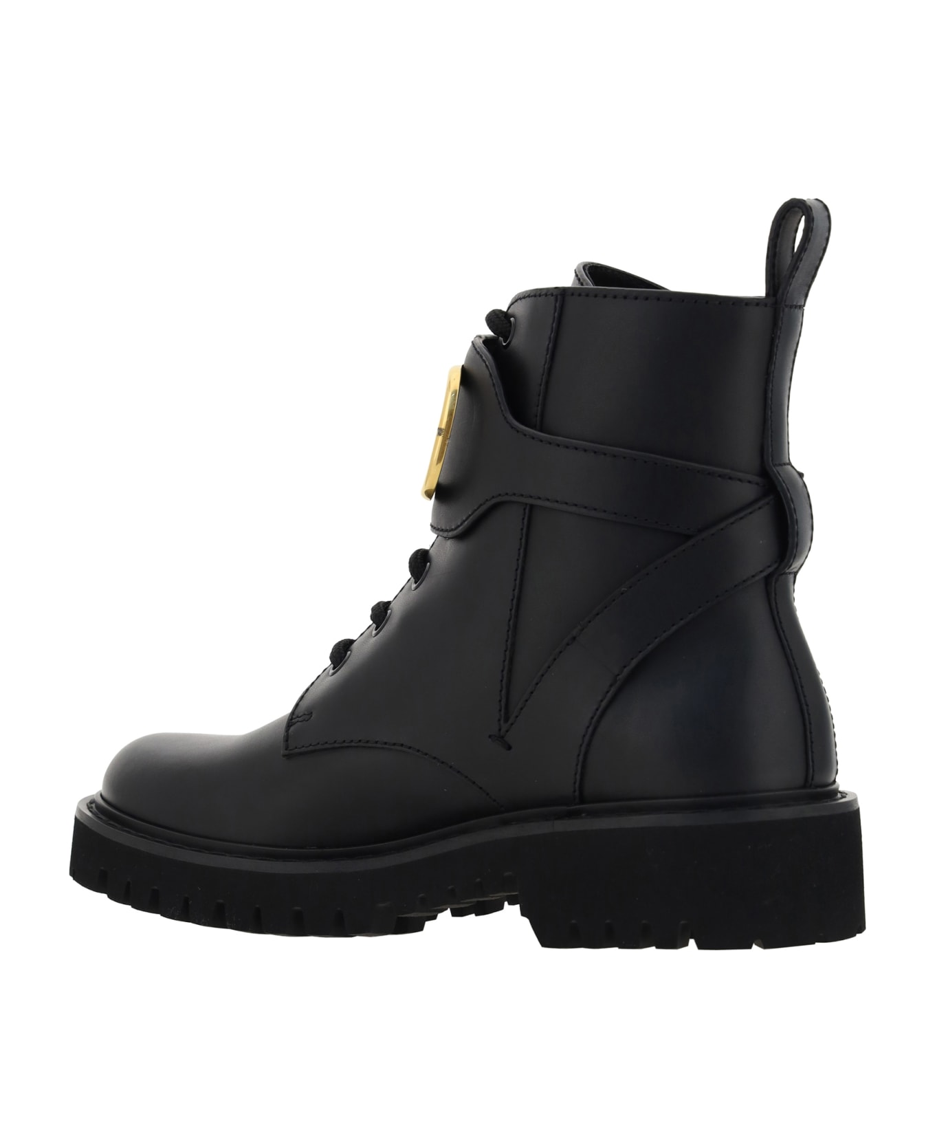 Valentino Garavani Vllgo Signature Combat Boots - Nero