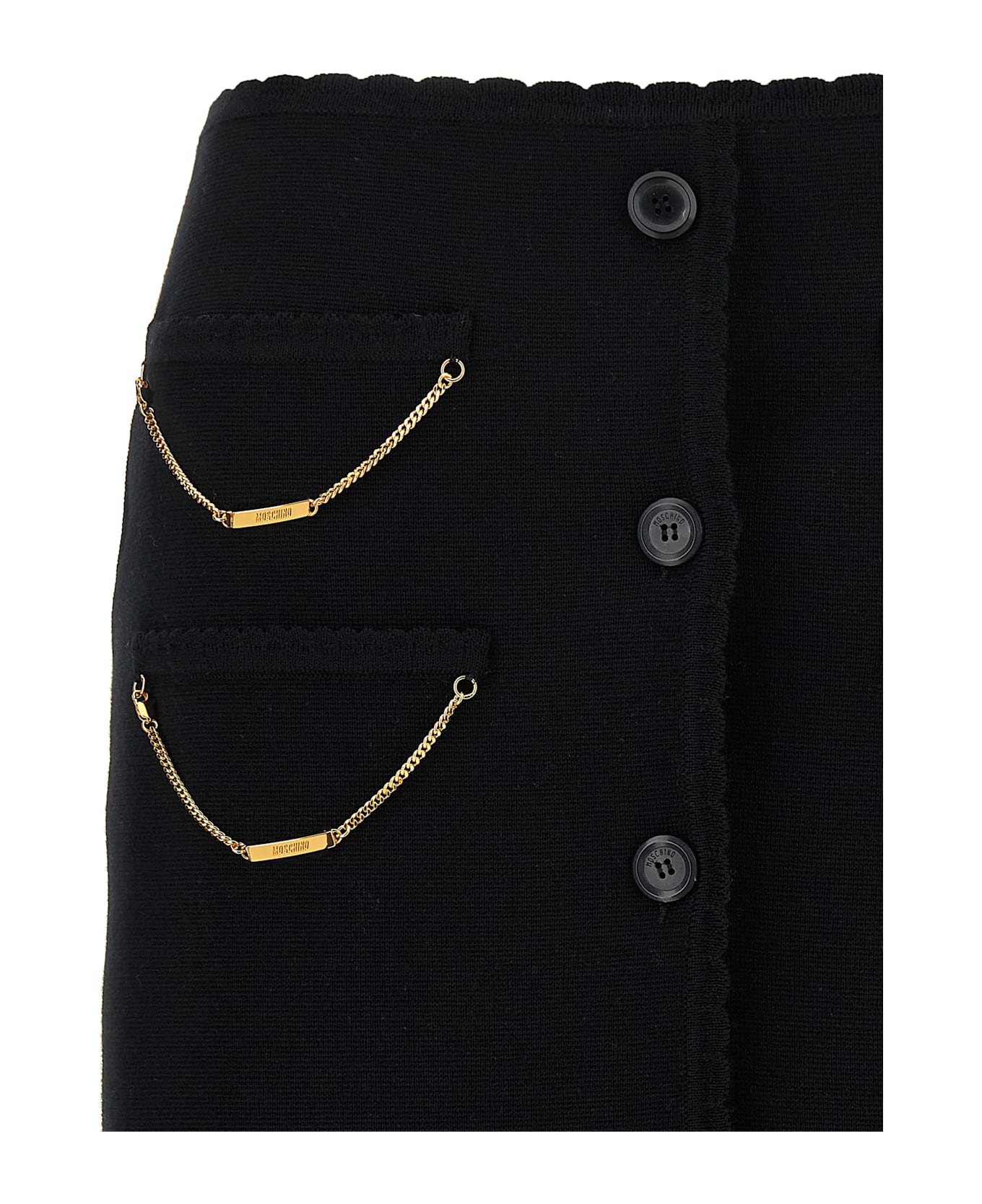 Moschino Chain Skirt - Black  