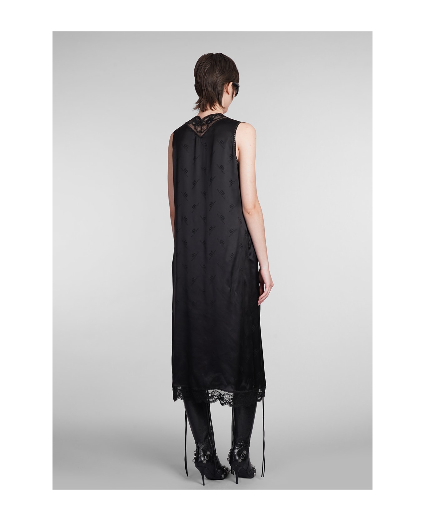Balenciaga Dress In Black Silk - black ワンピース＆ドレス