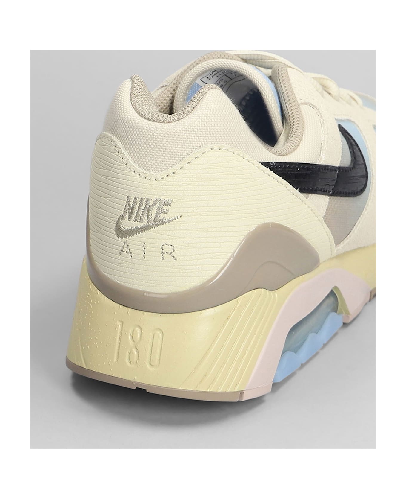 Nike Air 180 Sneakers In Beige Suede And Fabric - beige