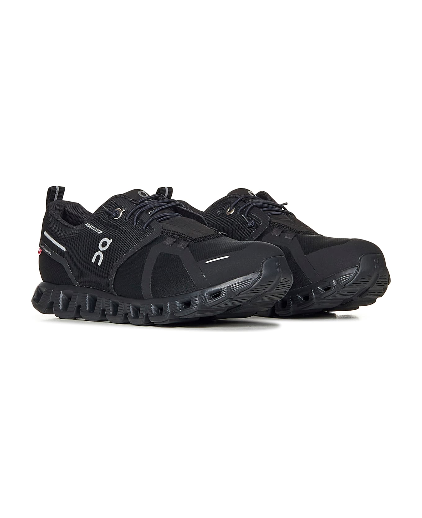 ON Running Cloud 5 Waterproof Sneakers - Black