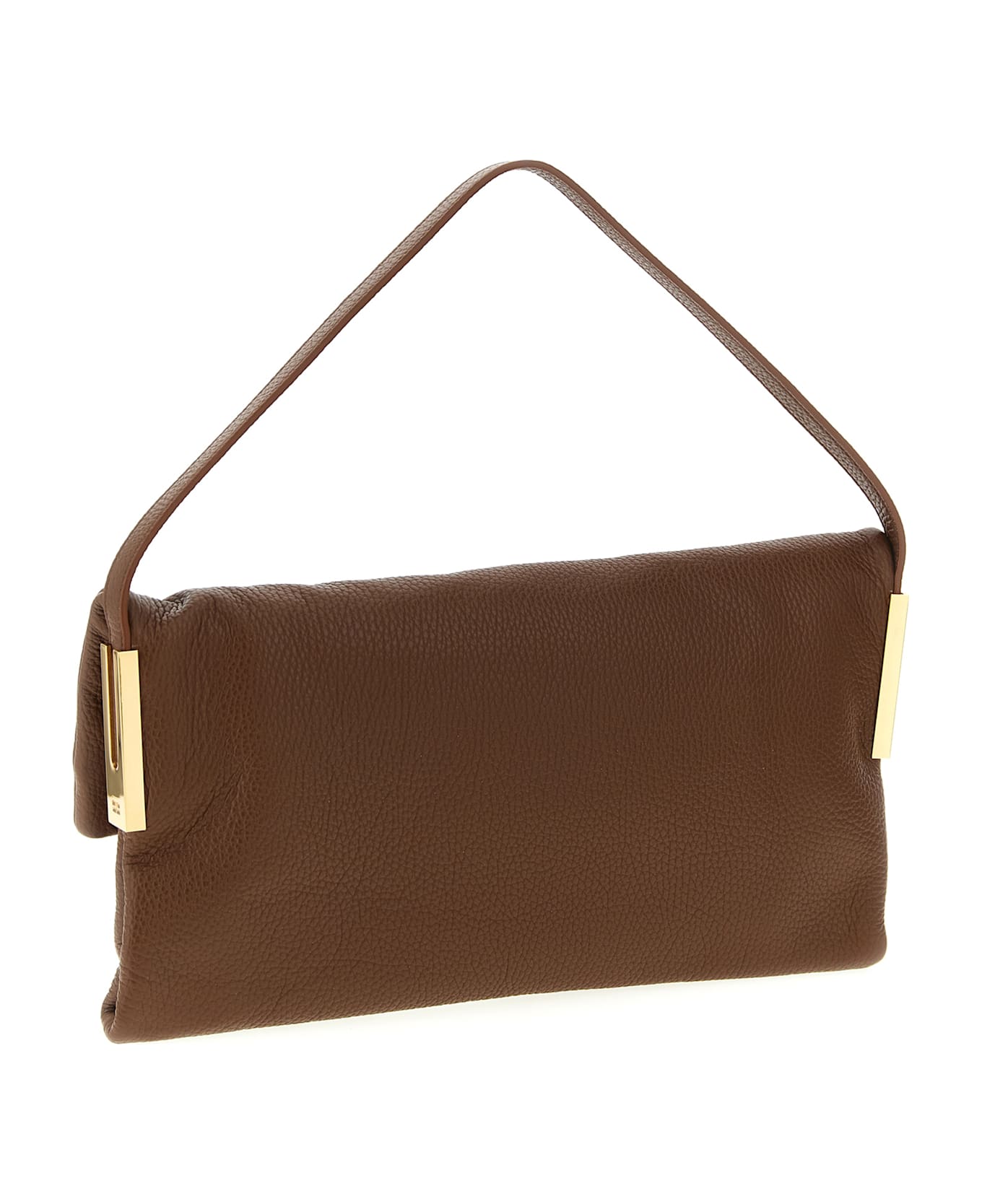 Elisabetta Franchi Logo Shoulder Bag - Brown