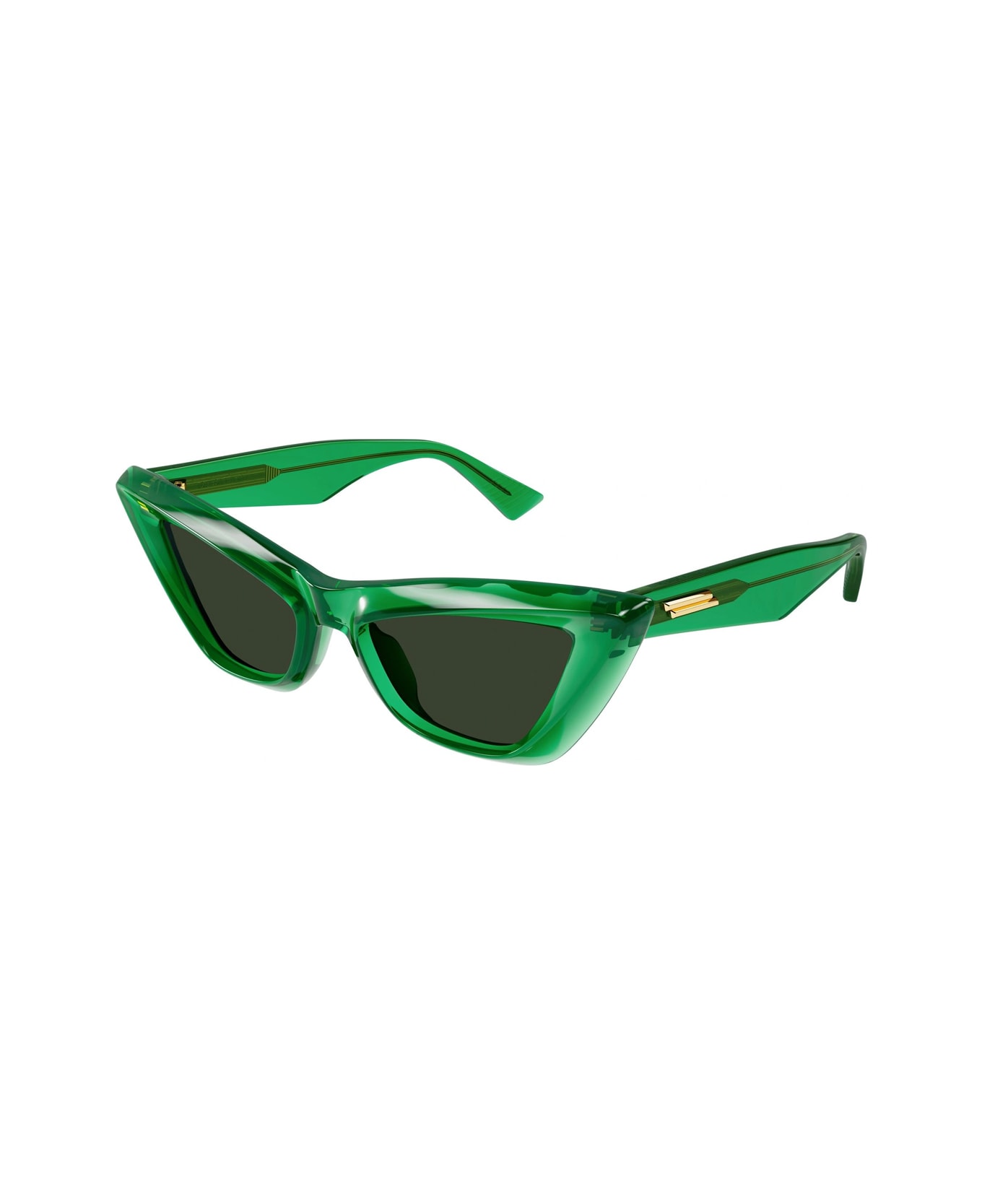 Bottega Veneta Eyewear Bv1101s Linea Minimalist 010 Sunglasses - Verde サングラス