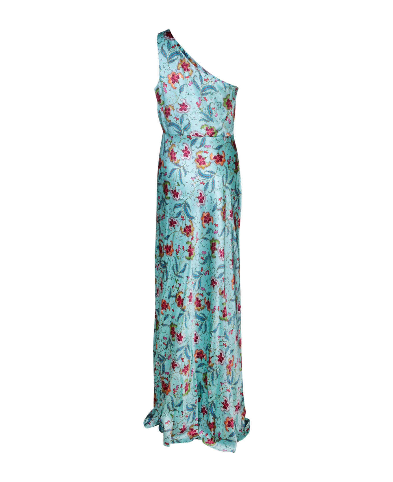 Saloni Justine Celeste Floral Print Dress - Blue