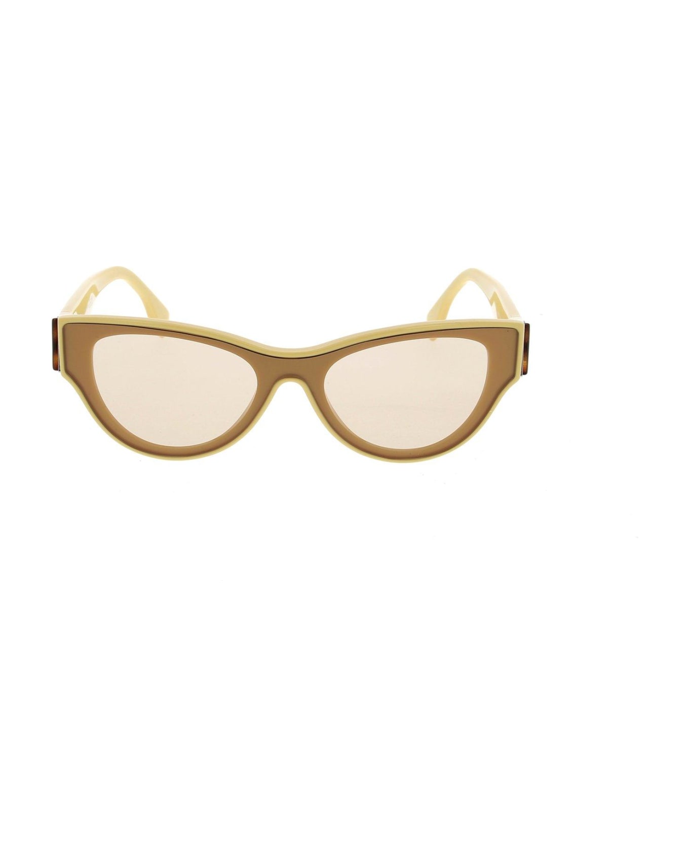 Fendi Cat-eye Frame Sunglasses - 39E - Yellow サングラス