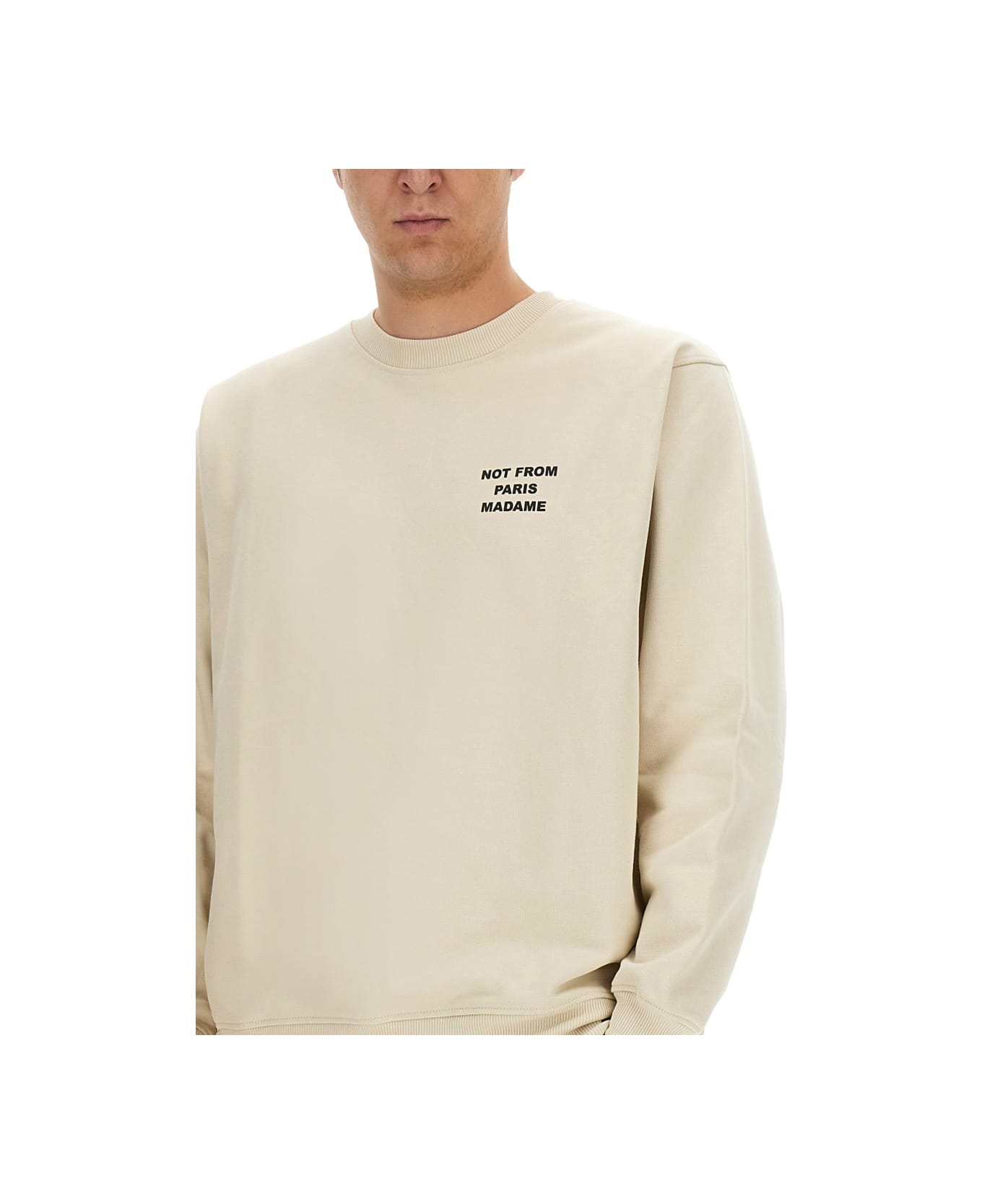 Drôle de Monsieur "slogan" Sweatshirt - IVORY