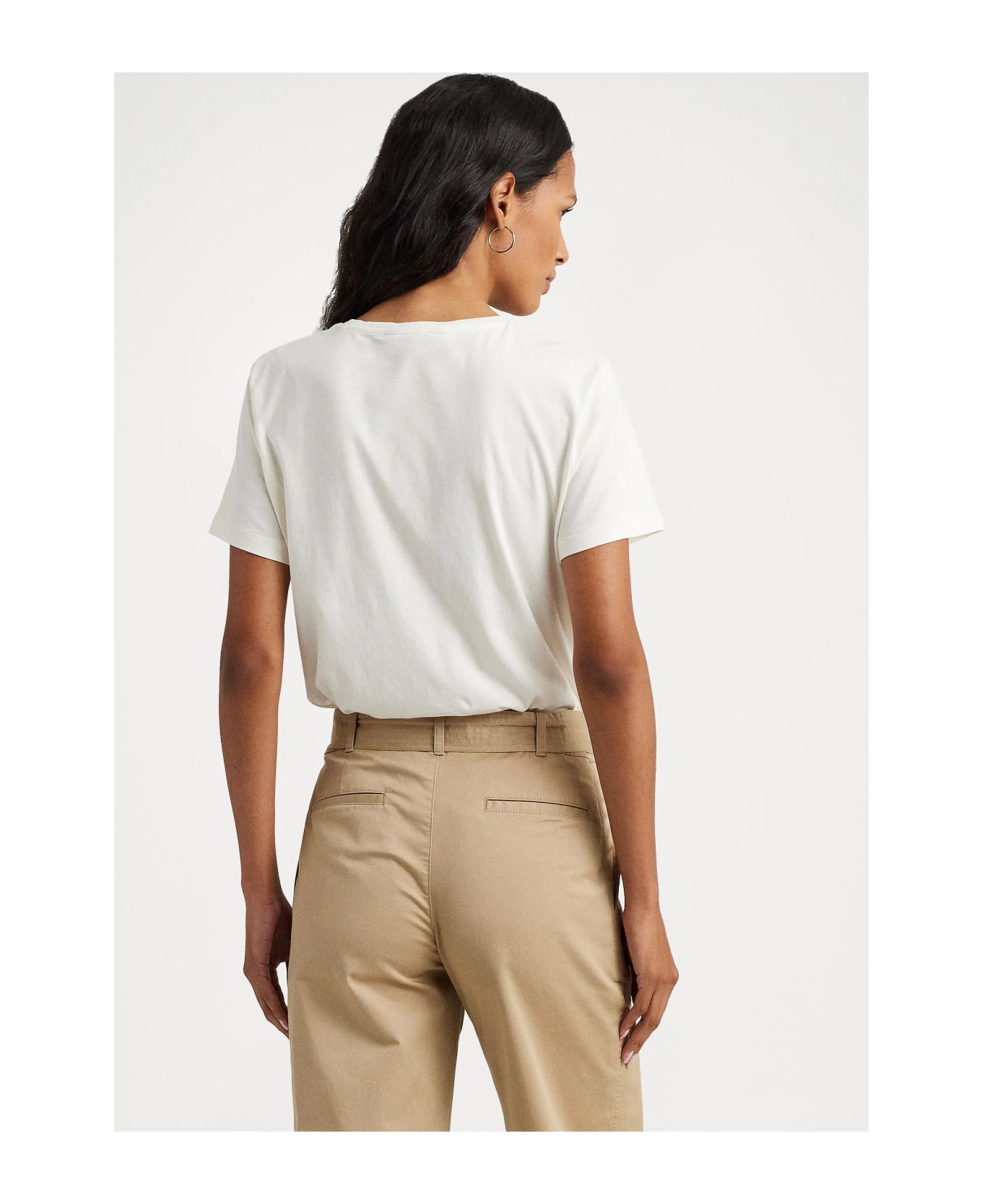 Ralph Lauren Geneth Short Sleeve T Shirt - Mascarpone Cream Tシャツ