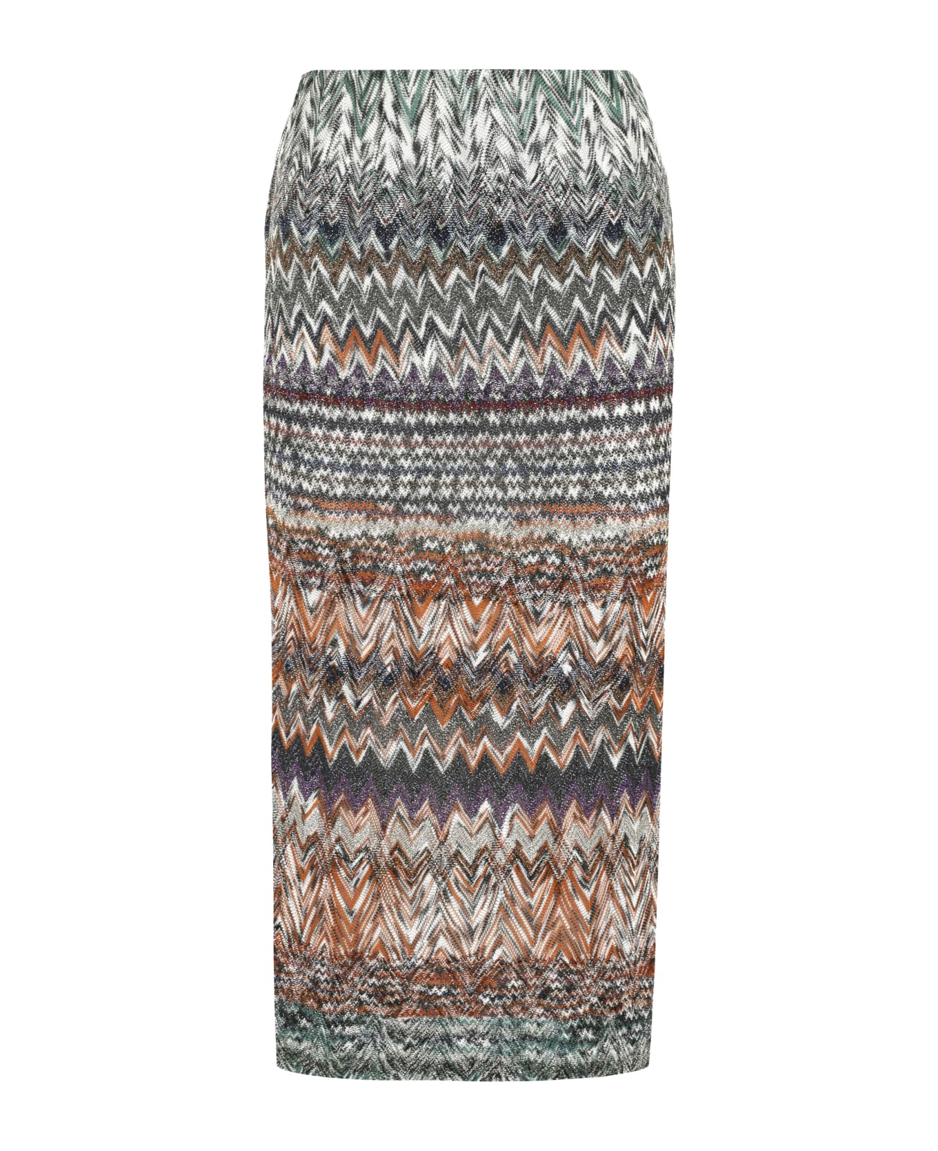Missoni Chevron Motif Knitted Skirt - Multicolor