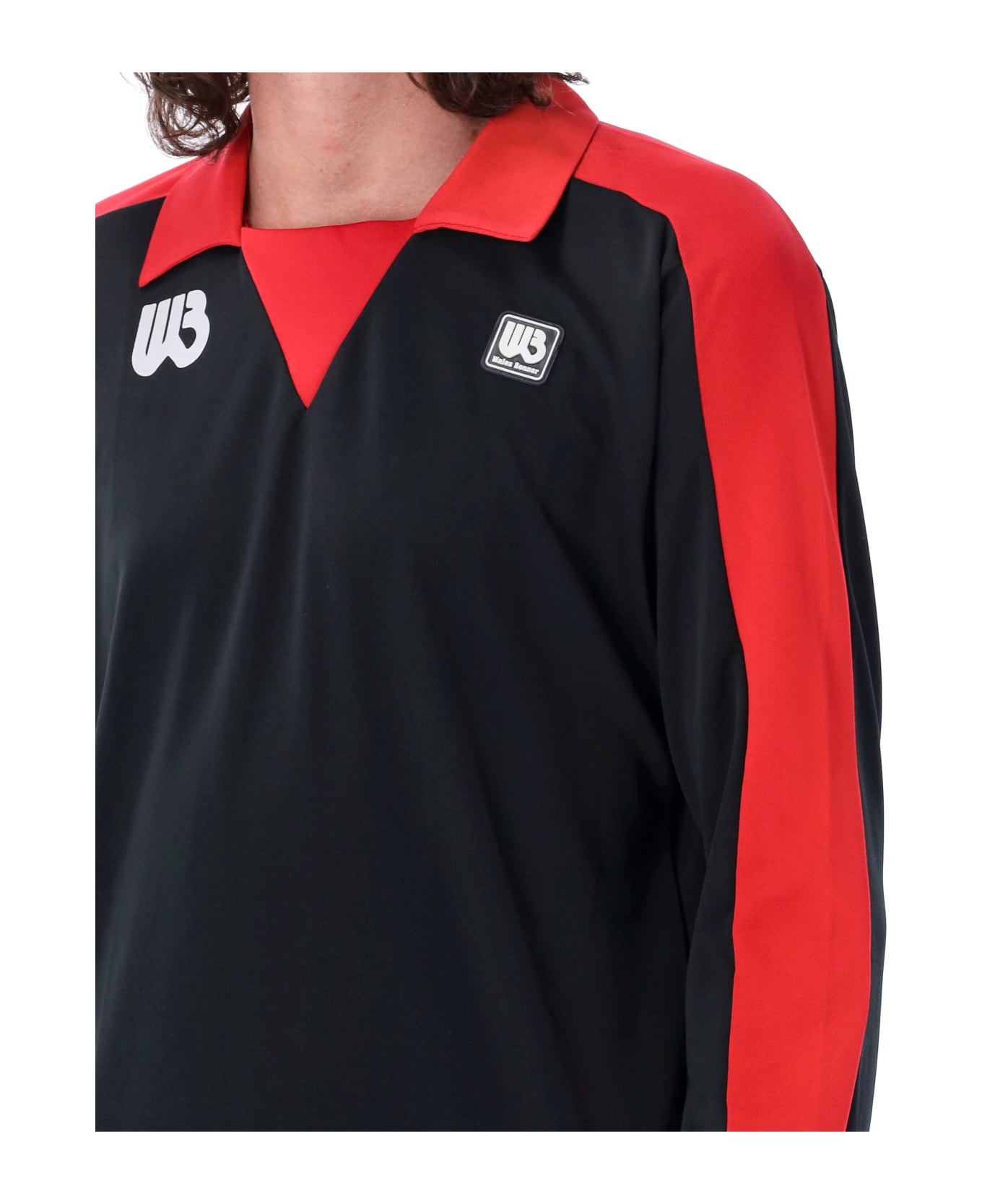 Wales Bonner Home Jersey Polo Shirt - BLACK