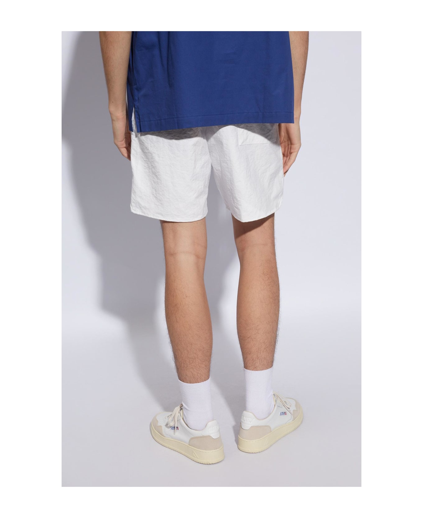Rhude Shorts With Logo - WHITE