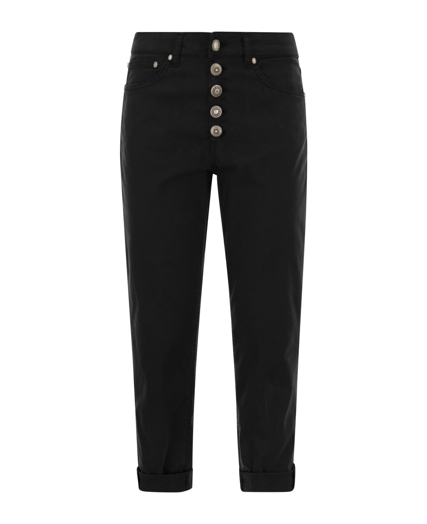 Dondup Trousers Koons Loose Fit - Nero