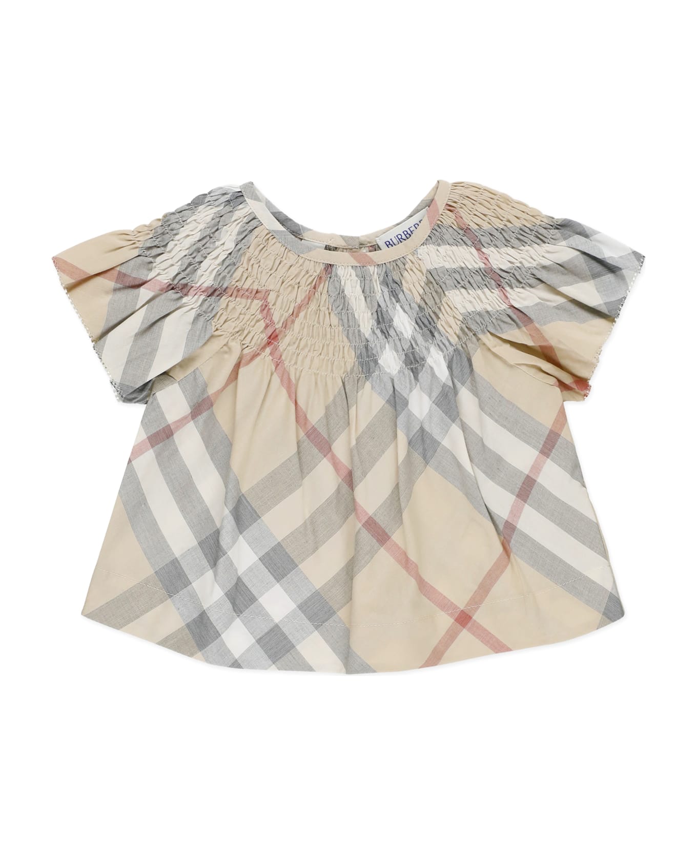 Burberry Check Shirt - Beige