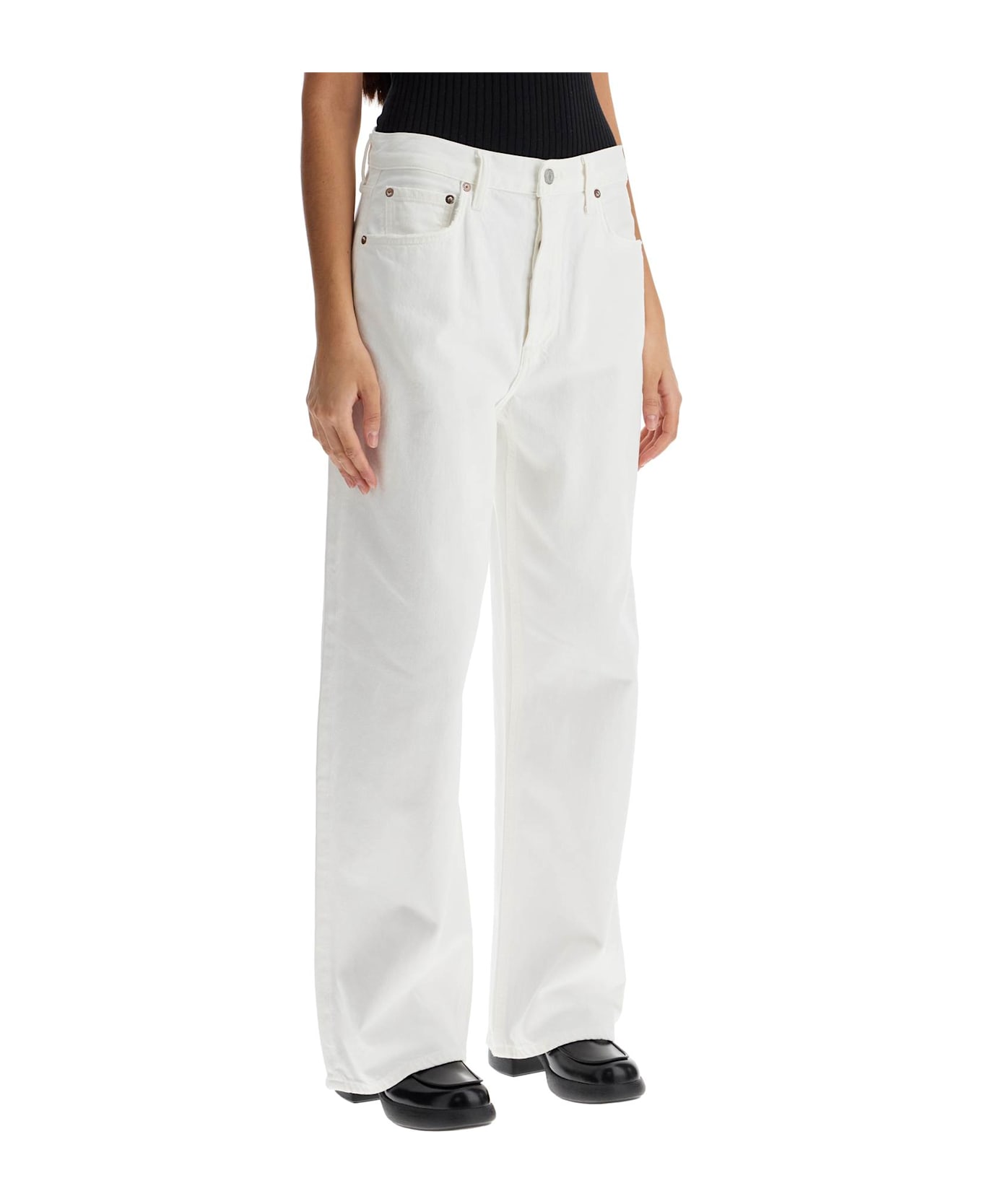 AGOLDE Low-slung Baggy Jeans - White